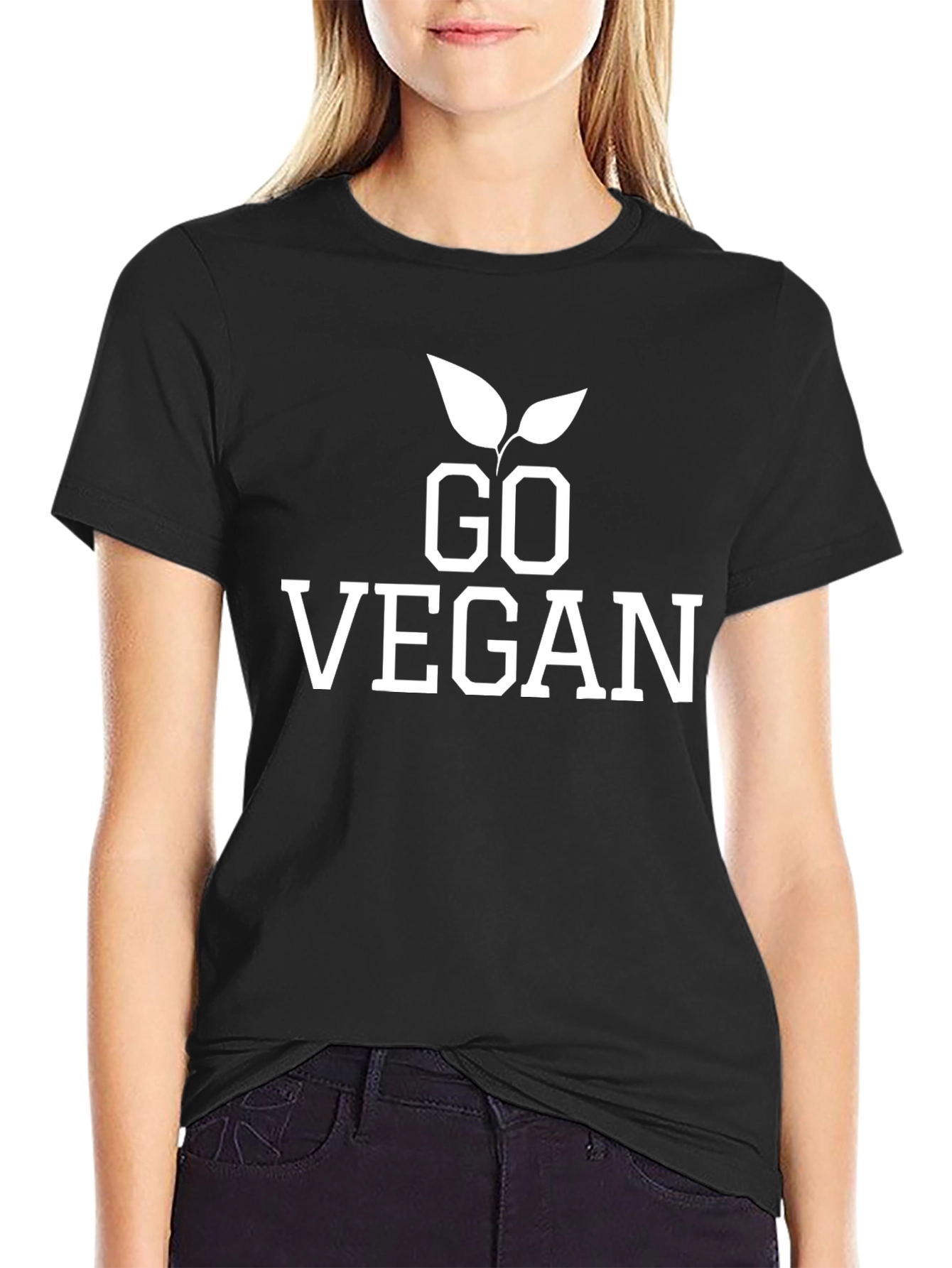 Go Vegan Graphic Tee - Stylish Vegetarian T-Shirt - 2