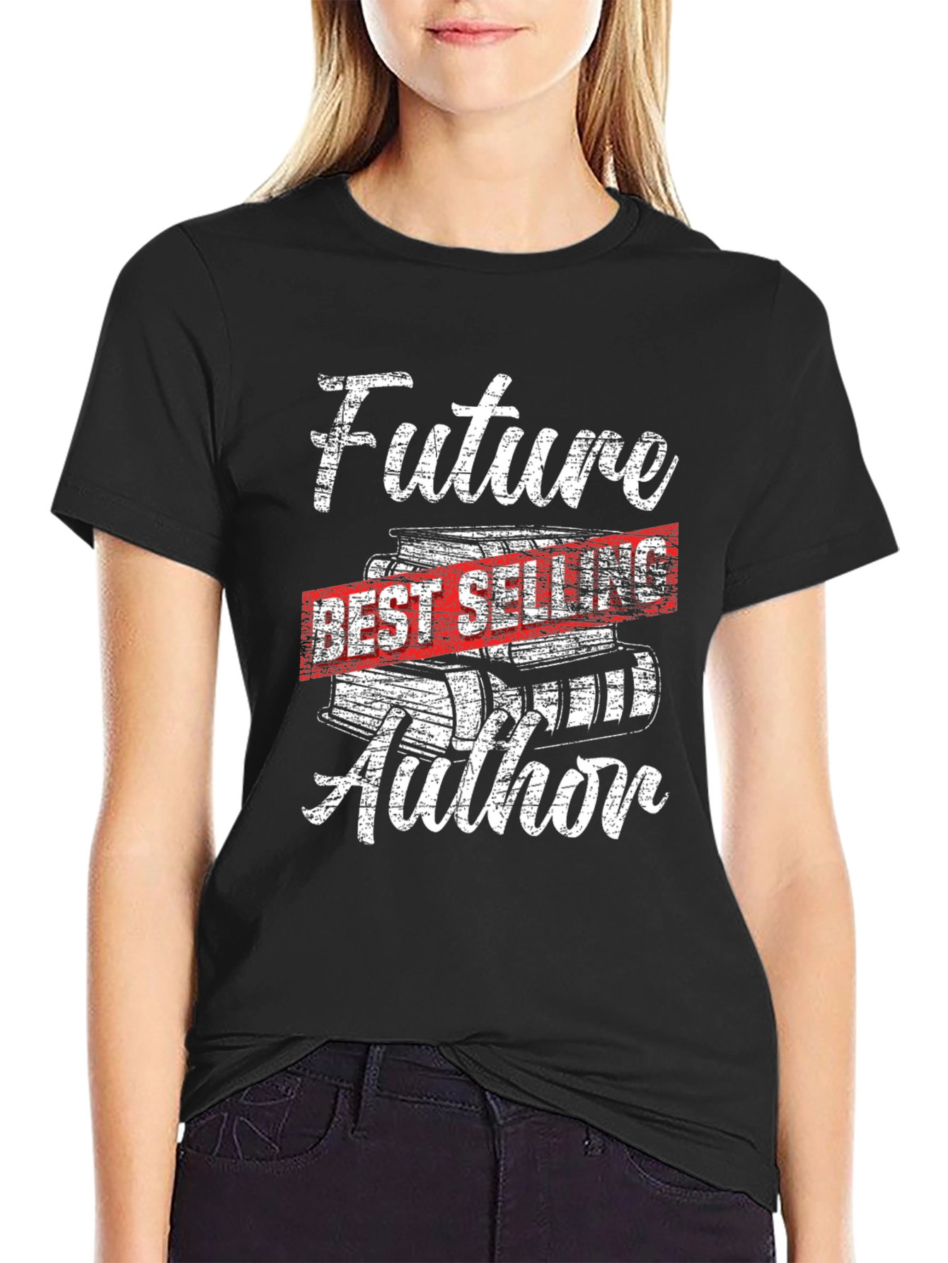 Black Future Best Selling Author T-Shirt view 2