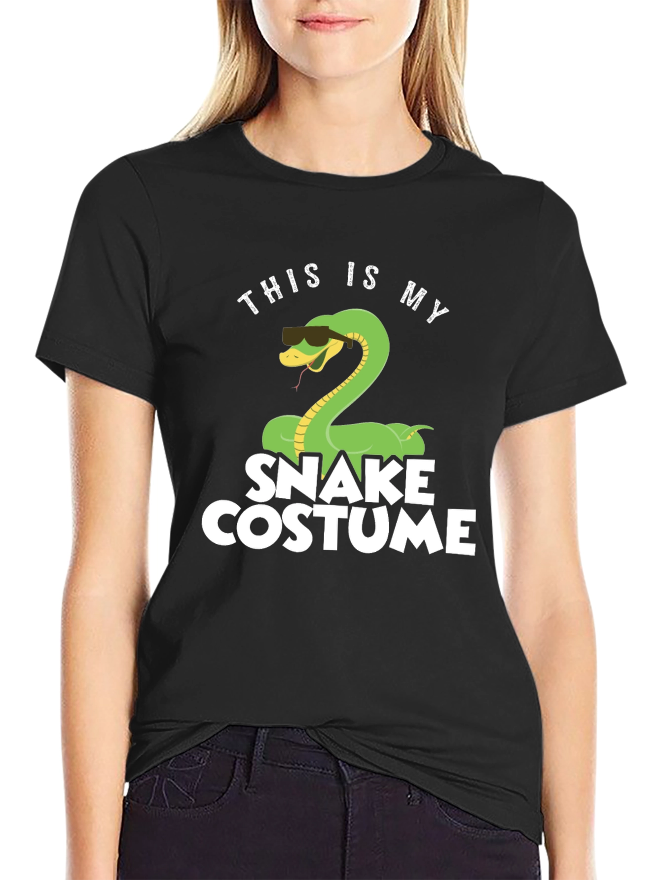 Funny Snake Costume T-Shirt - Halloween Party Apparel - 2