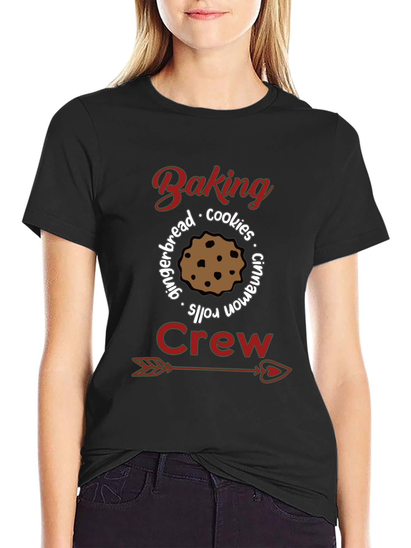 Black Baking Crew T-Shirt view 2
