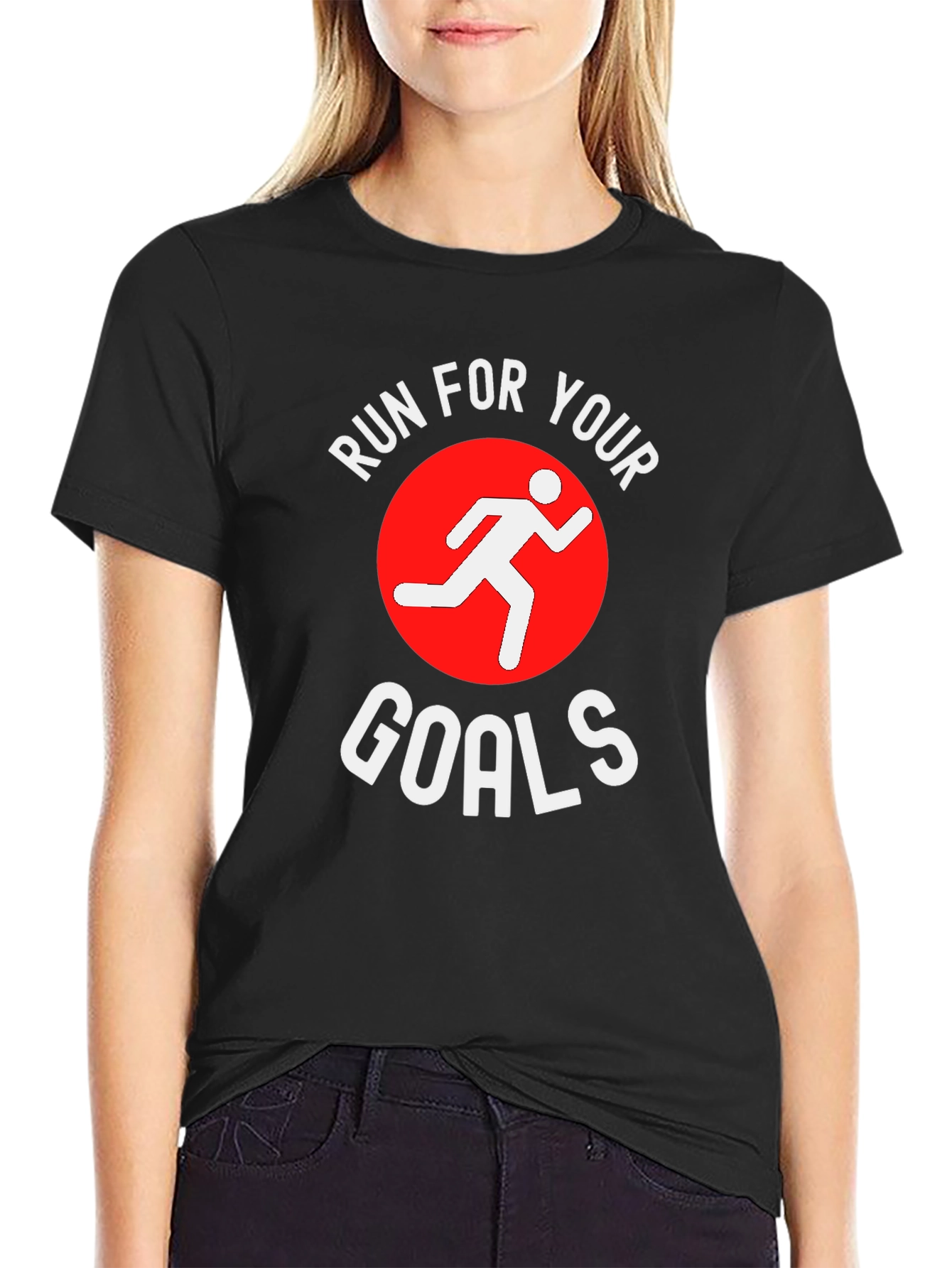 Run For Your Goals T-Shirt | Motivational Graphic Tee - 2