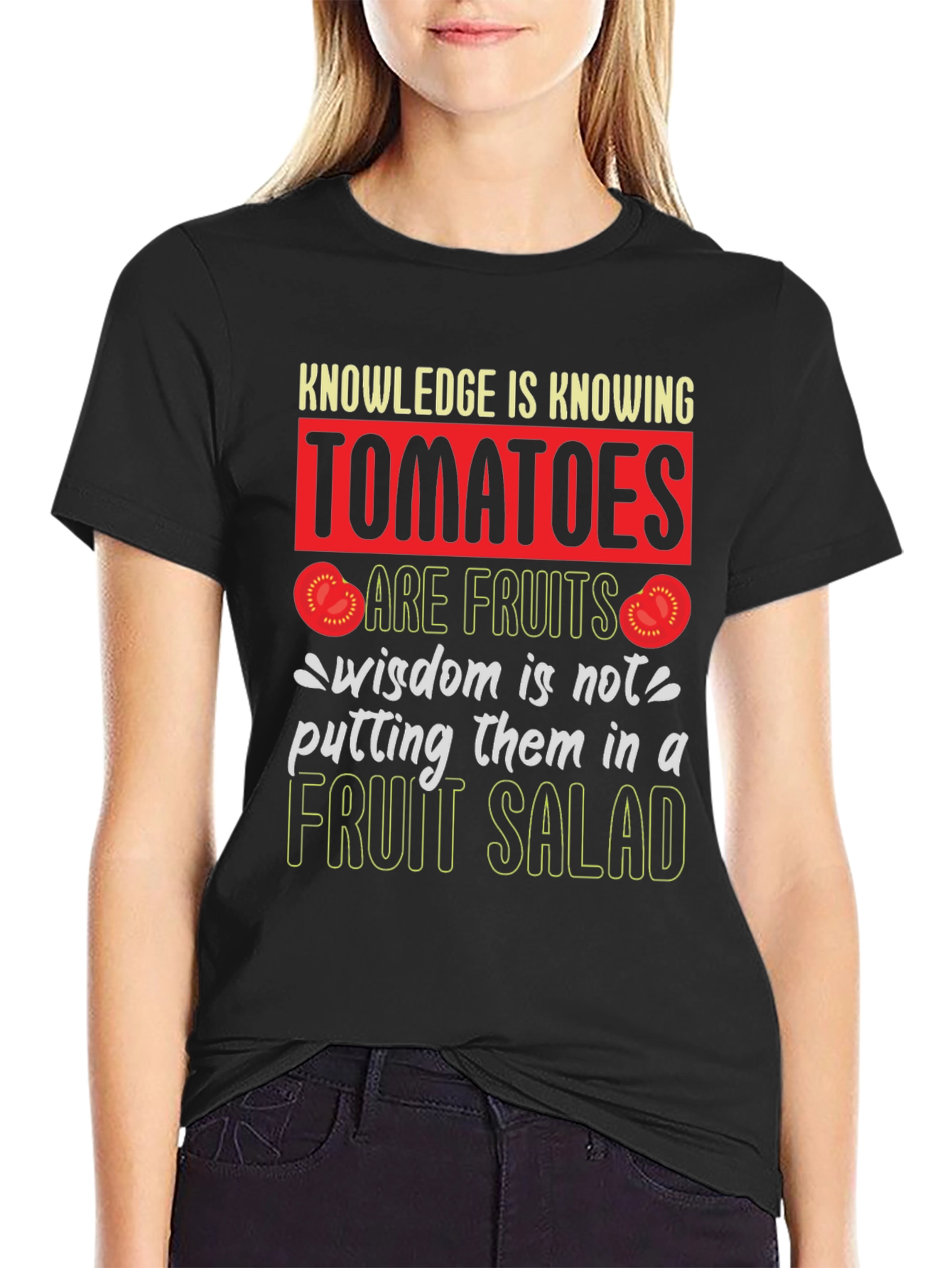 Black Tomato Fruit Wisdom T-Shirt view 2