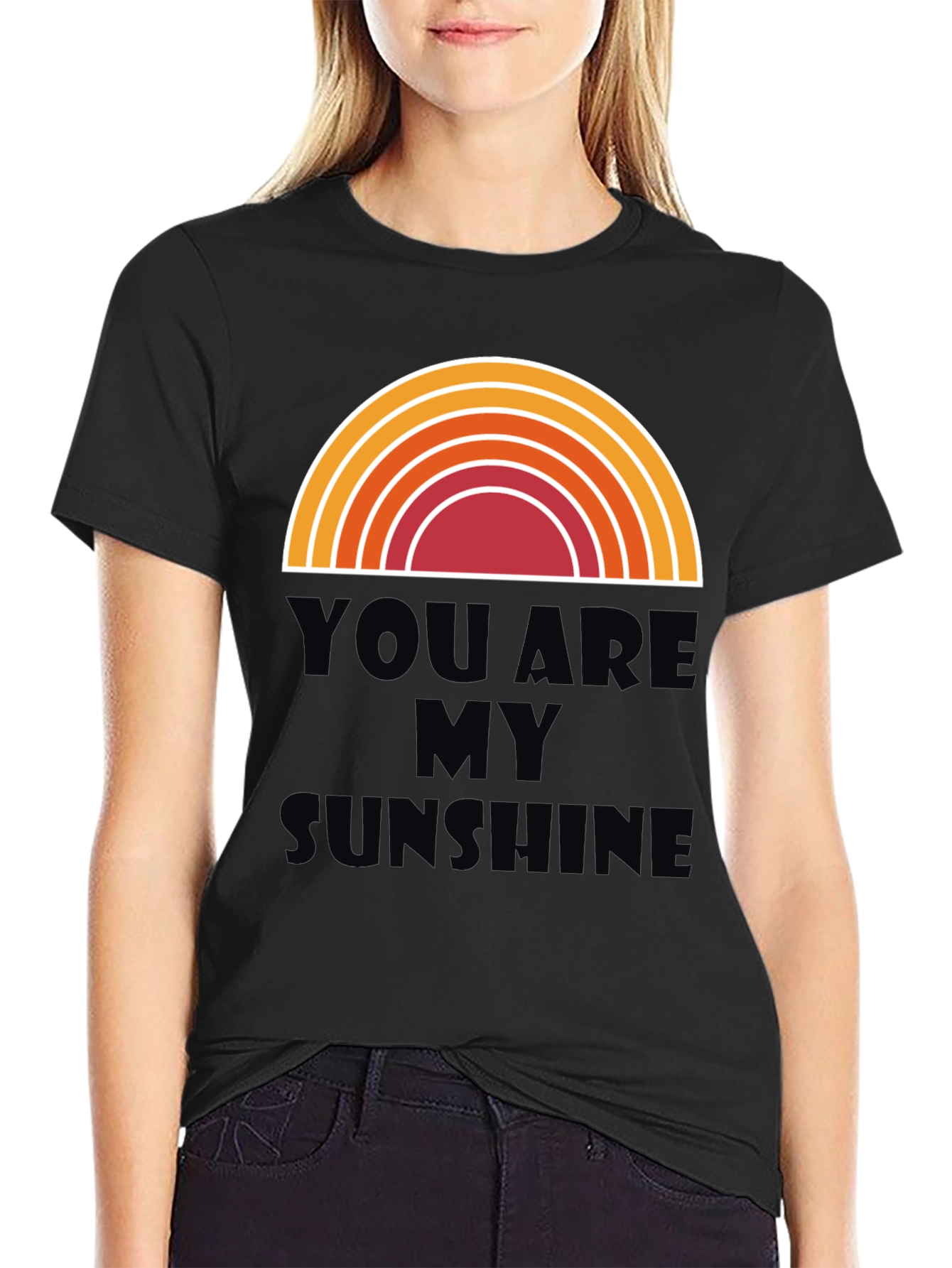 Black You Are My Sunshine Graphic Tee view 2