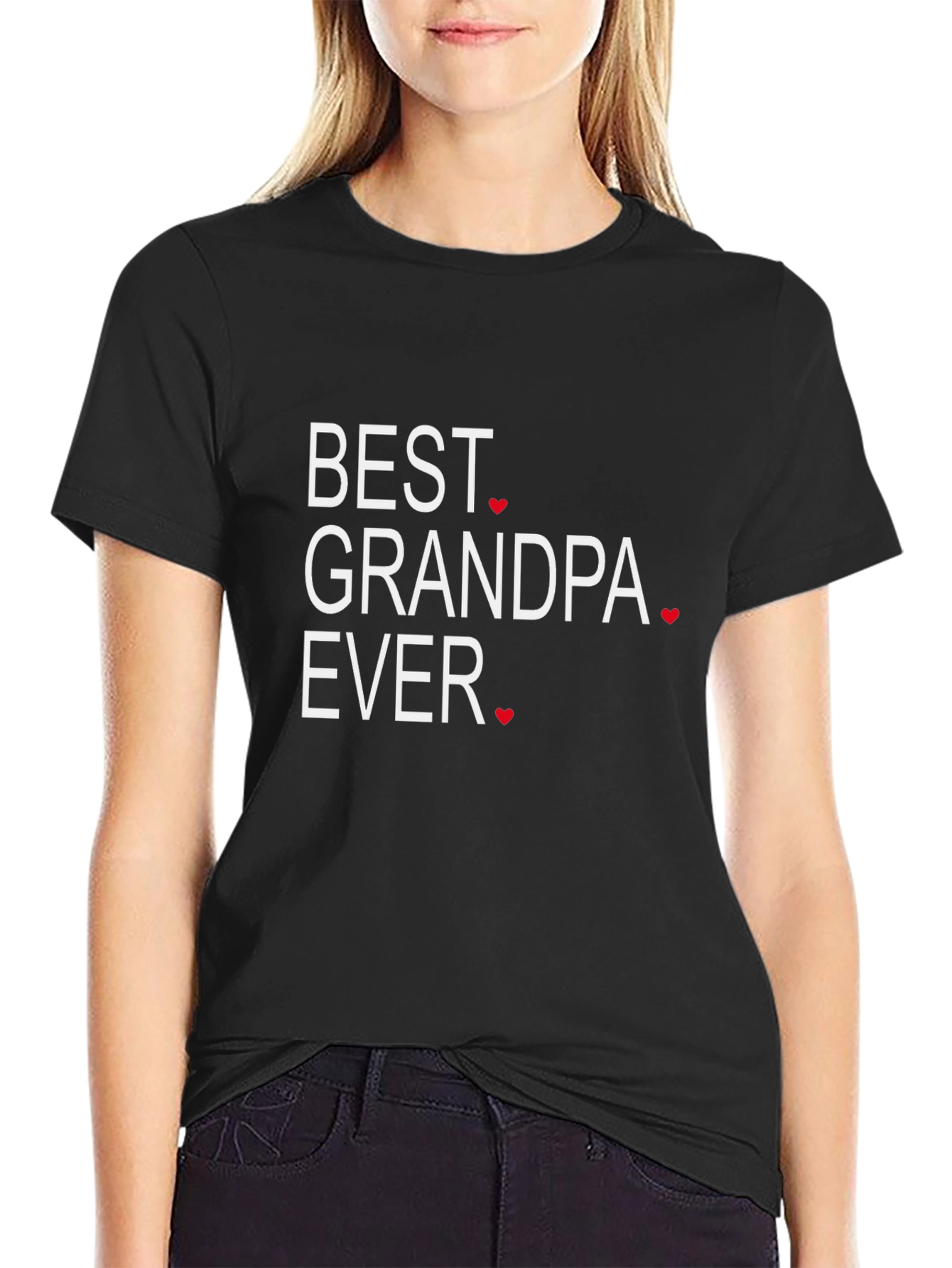 Black Best Grandpa Ever T-Shirt - Father's Day Gift view 2