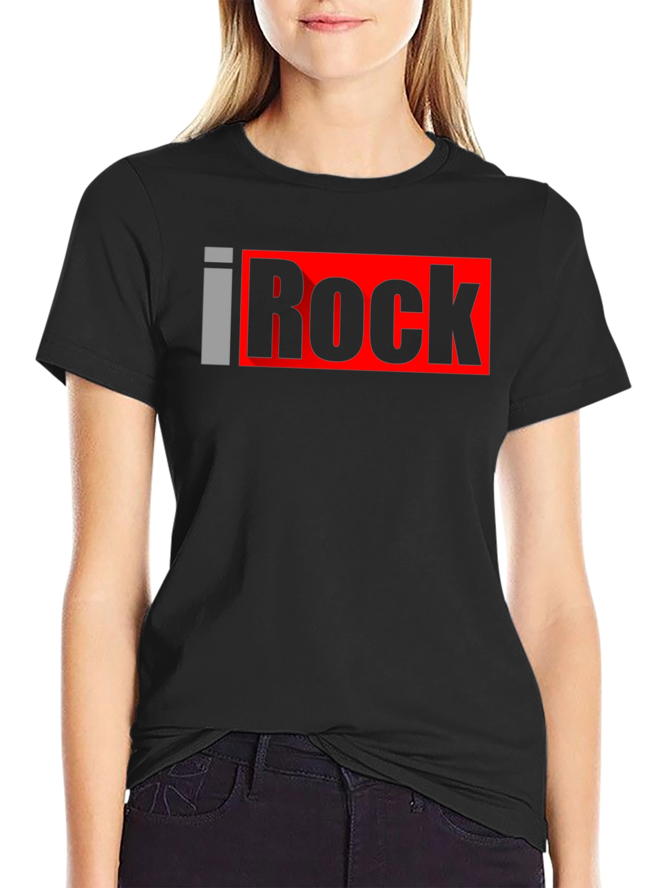 I Rock Graphic T-Shirt - Black - 2
