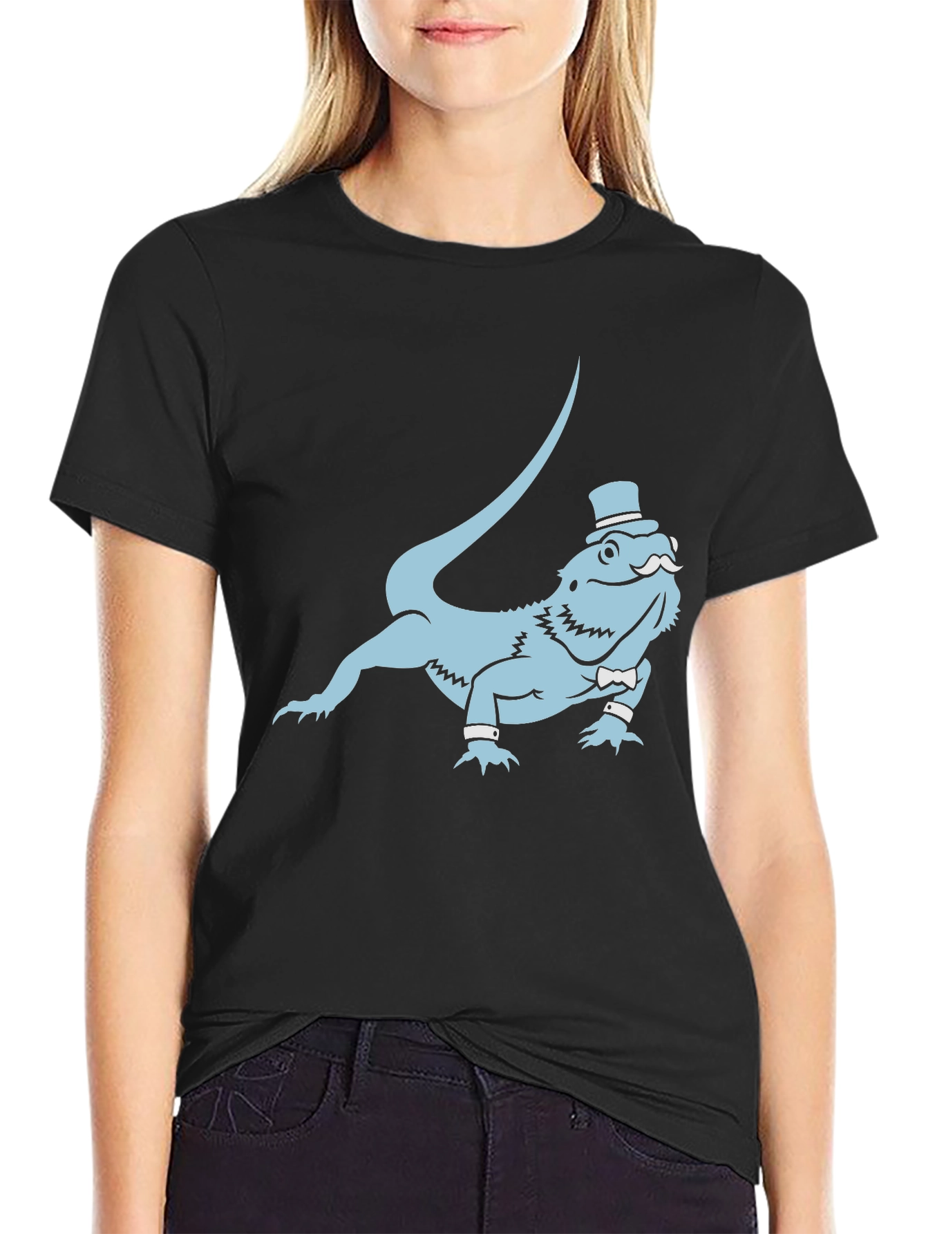Dapper Lizard Graphic Tee - Funny Reptile Shirt - 2