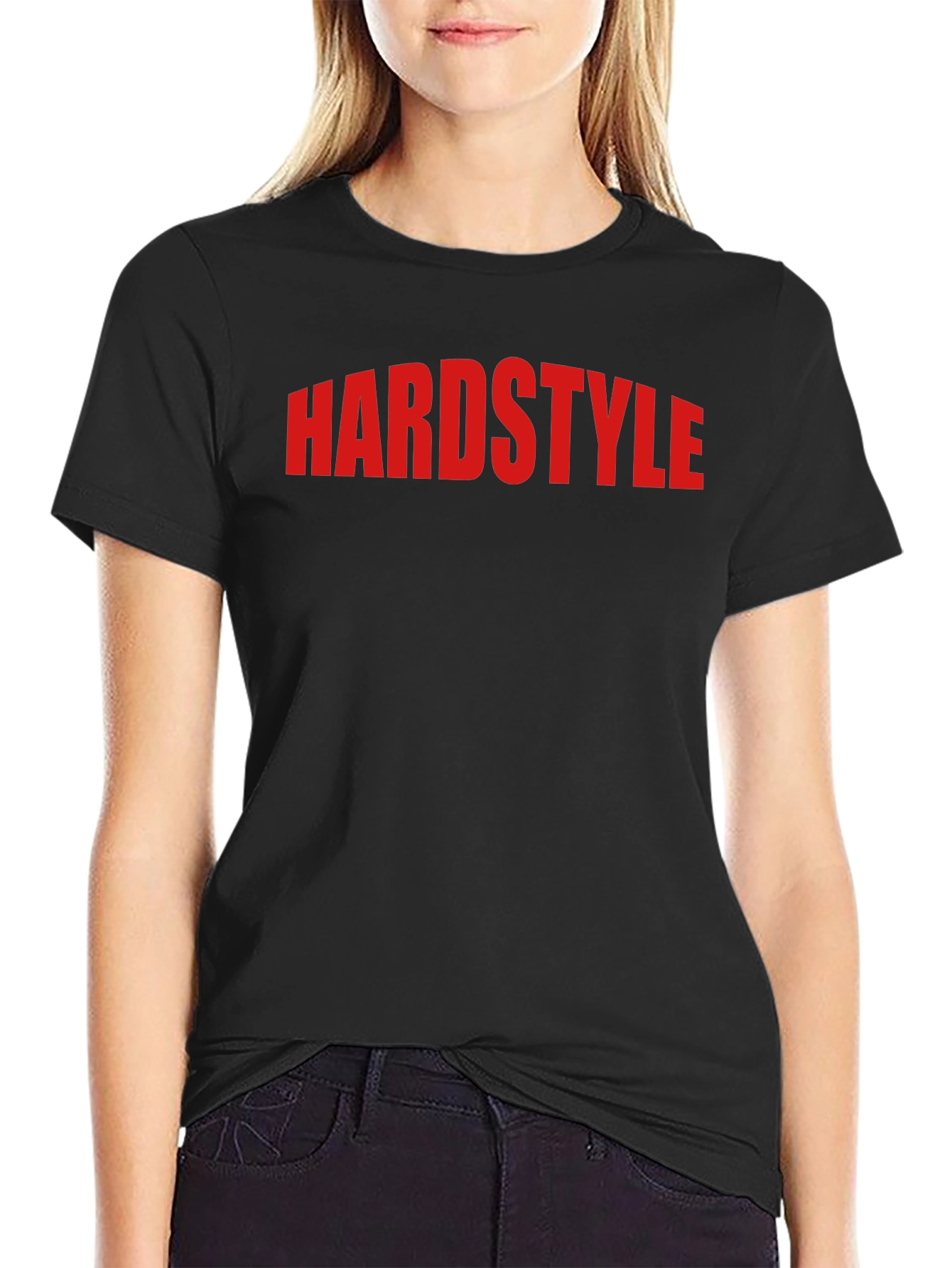 Black Hardstyle Graphic Tee - Black Cotton Blend view 2