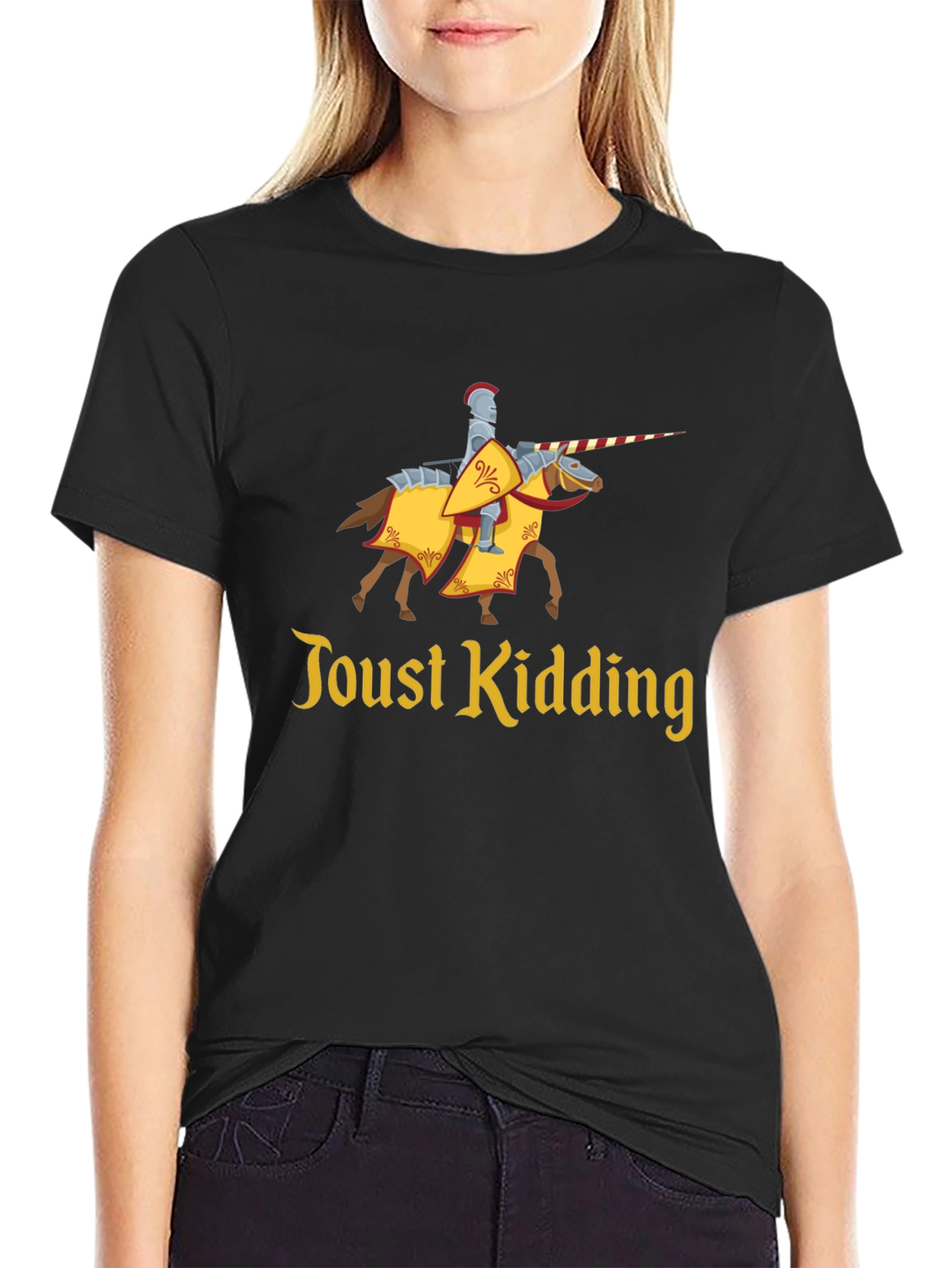 Black Toust Kidding Knight Graphic Tee - Black view 2