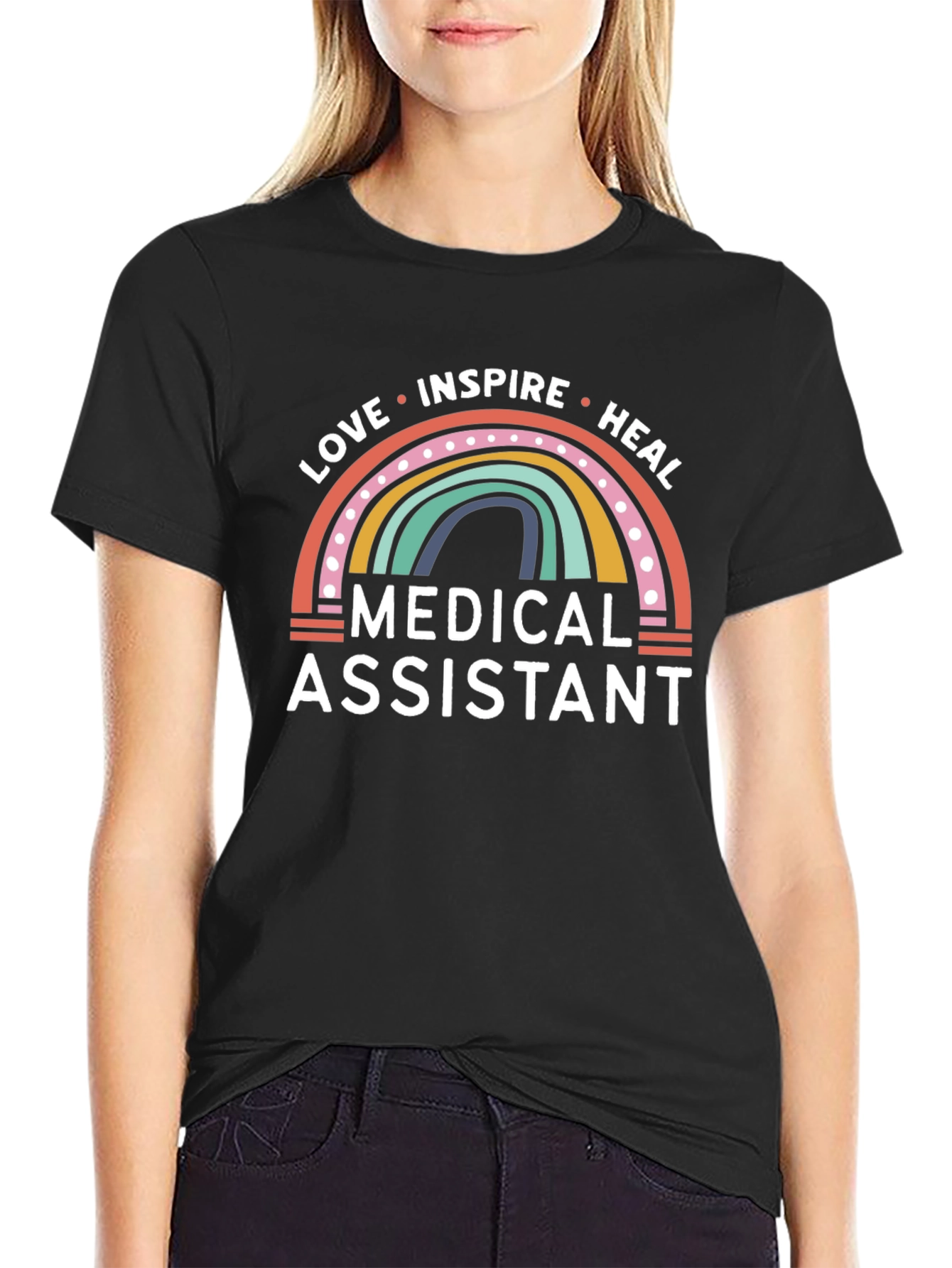 Medical Assistant Rainbow Graphic T-Shirt - 2