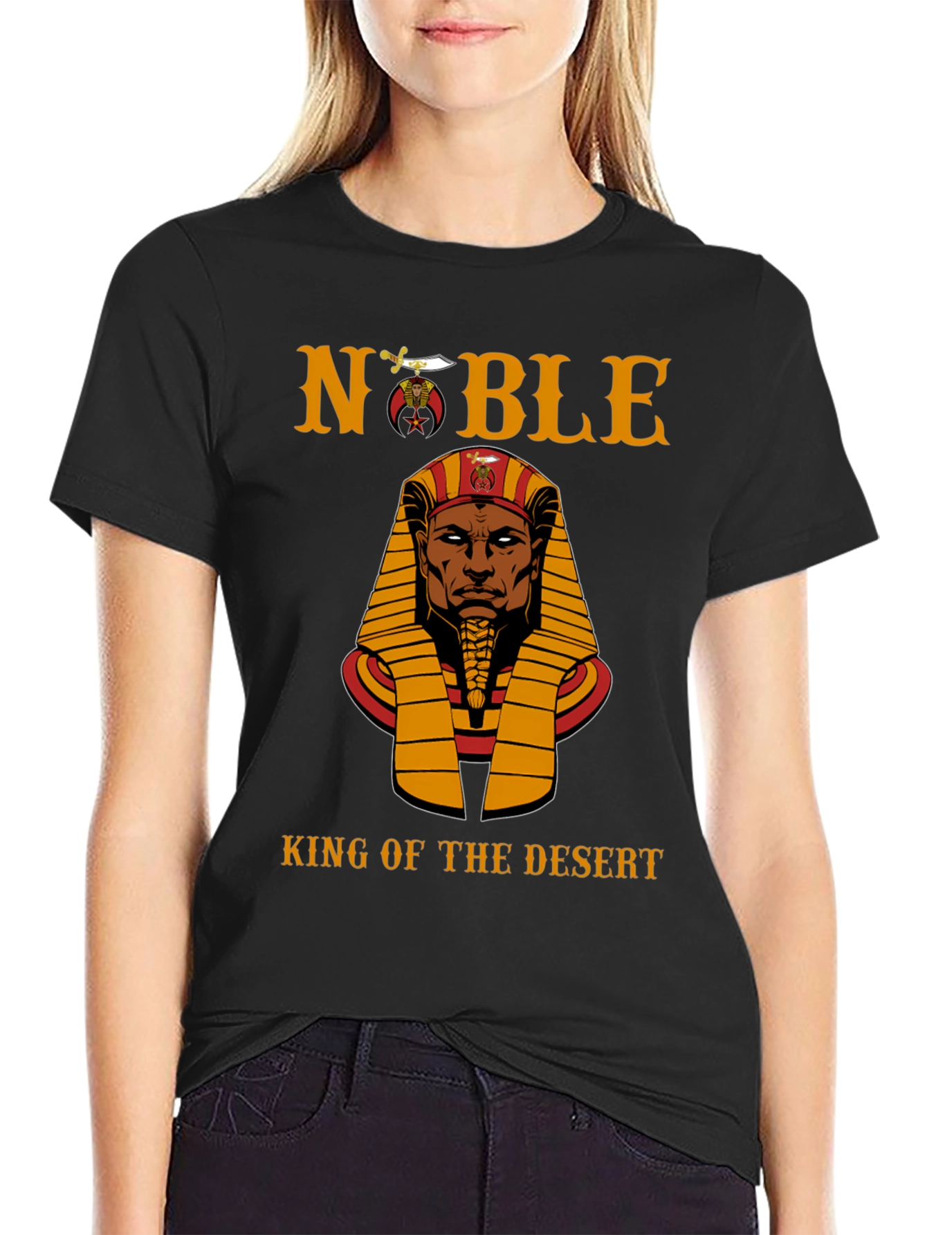 Black Noble King of the Desert T-Shirt - Black view 2