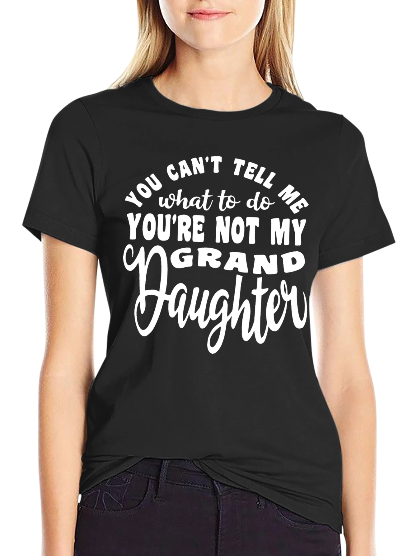 Black Funny Grandfather T-Shirt - You Can't Tell Me... view 2