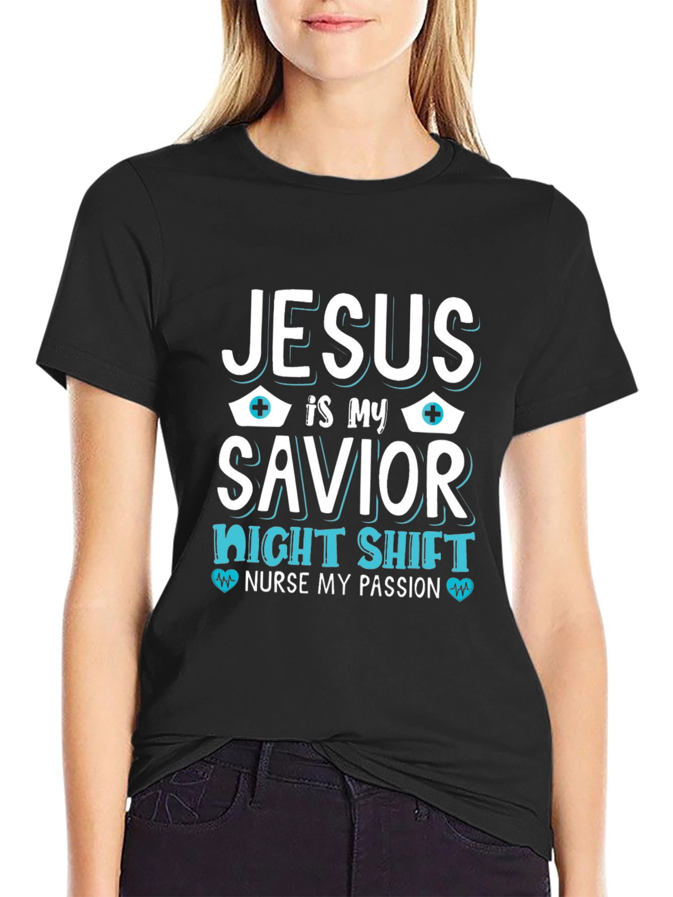 Jesus is My Savior Nurse T-Shirt - 2