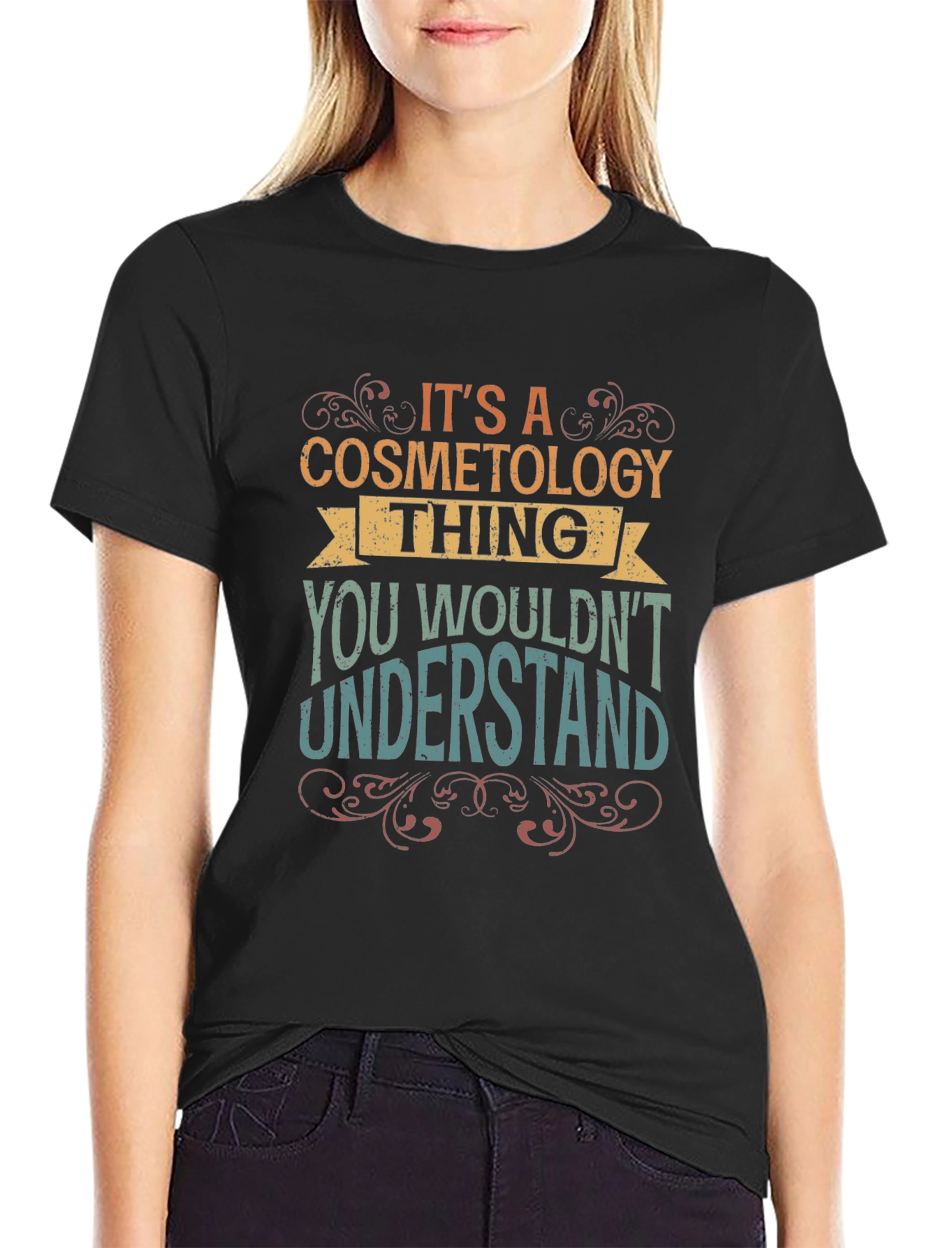 Black Cosmetology Thing Men's T-Shirt view 2