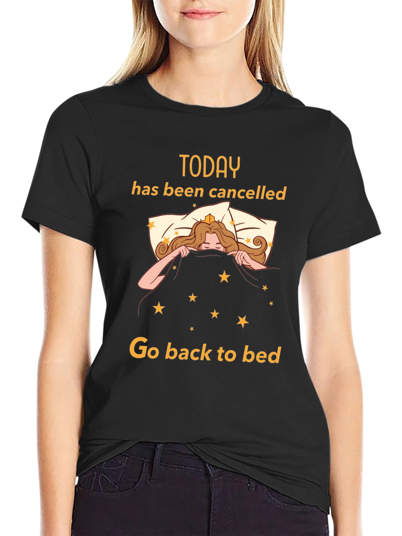 Black Today Cancelled Black T-Shirt view 2