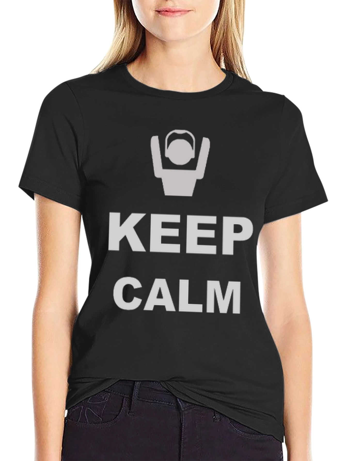 Black Keep Calm T-Shirt view 2