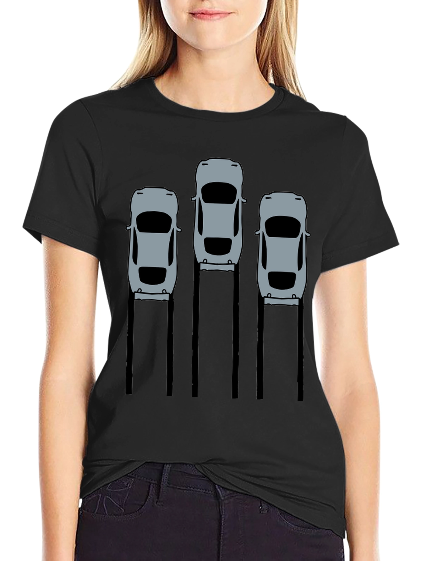 Black Car Enthusiast Black Graphic Tee view 2