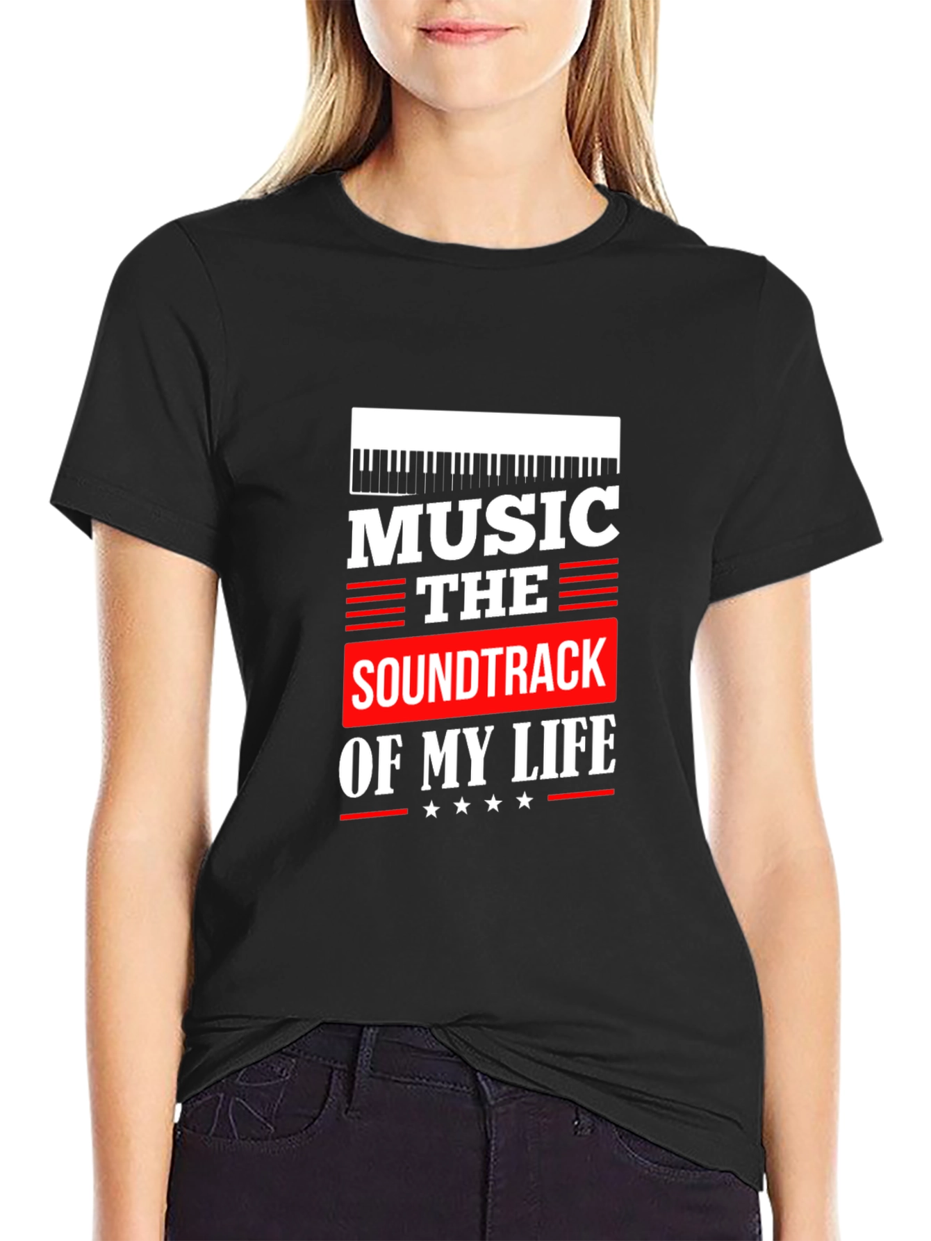 Black Music is the Soundtrack of My Life T-Shirt view 2