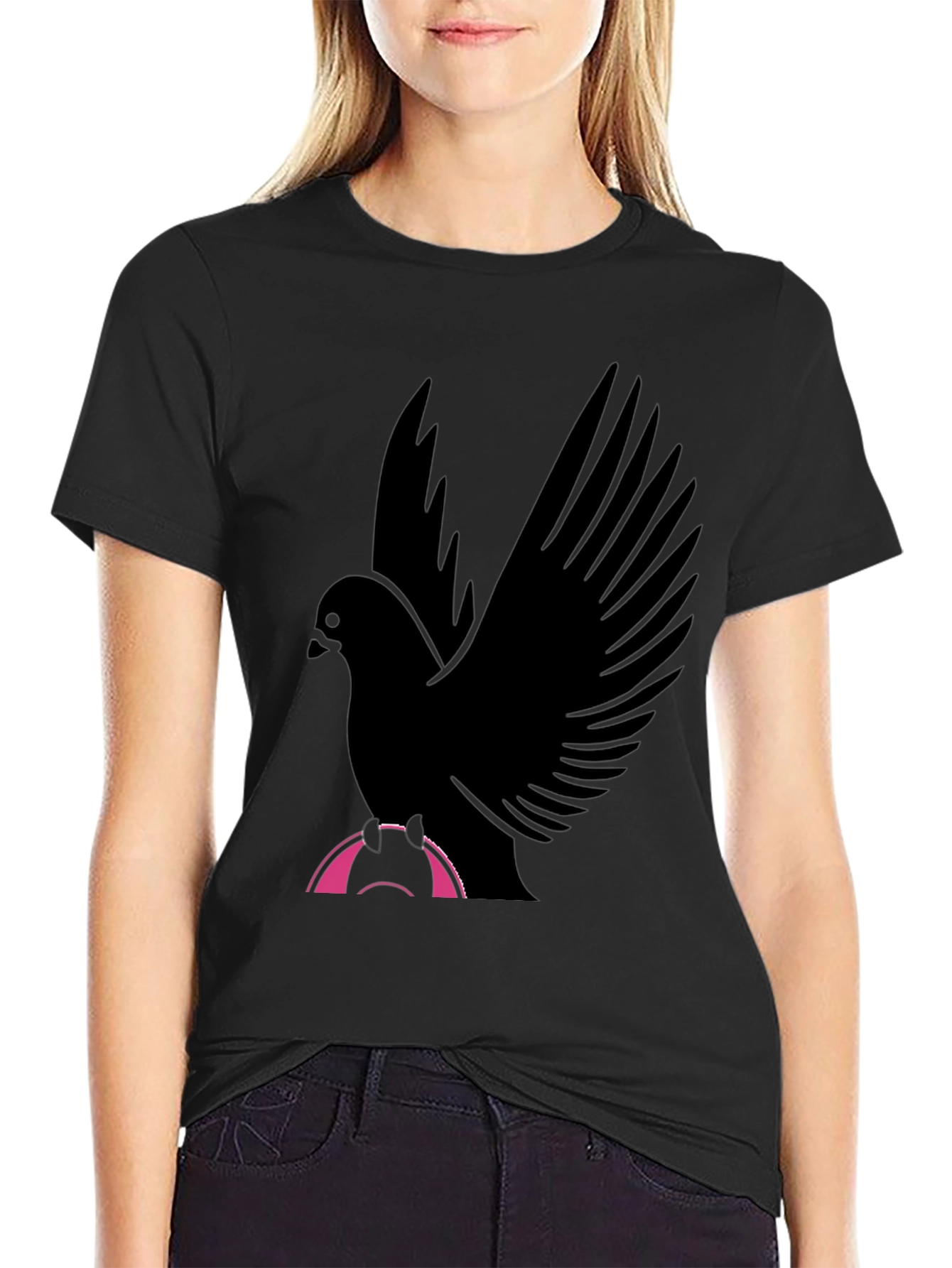 Black Bird Graphic T-Shirt - Stylish Men's Tee view 2
