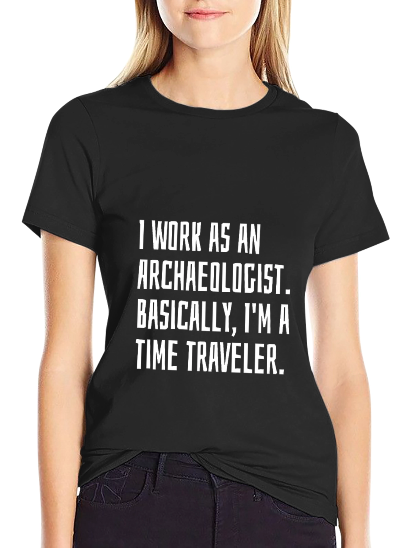 Black Archaeologist Time Traveler T-Shirt view 2
