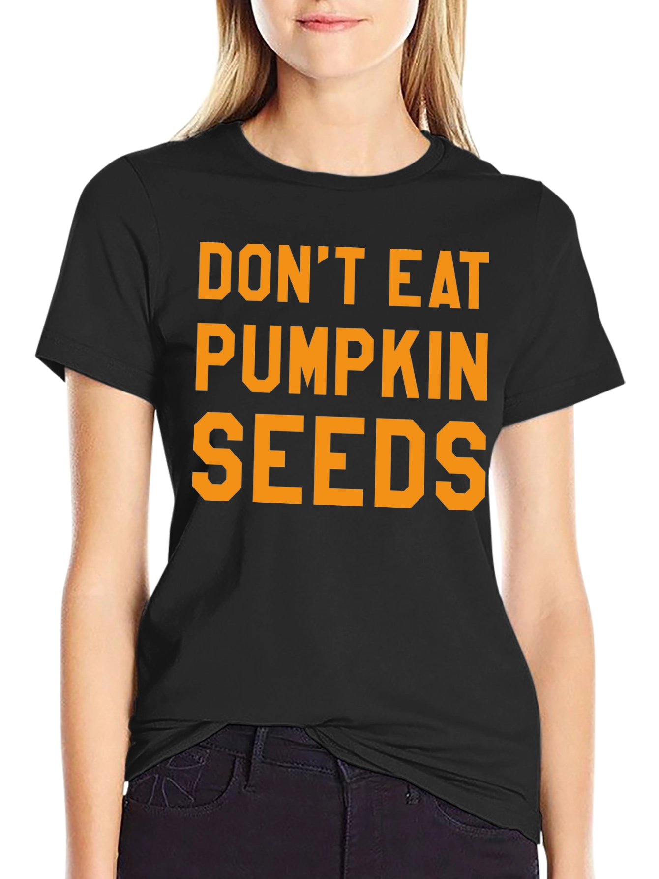 Black Don't Eat Pumpkin Seeds Graphic Tee view 2