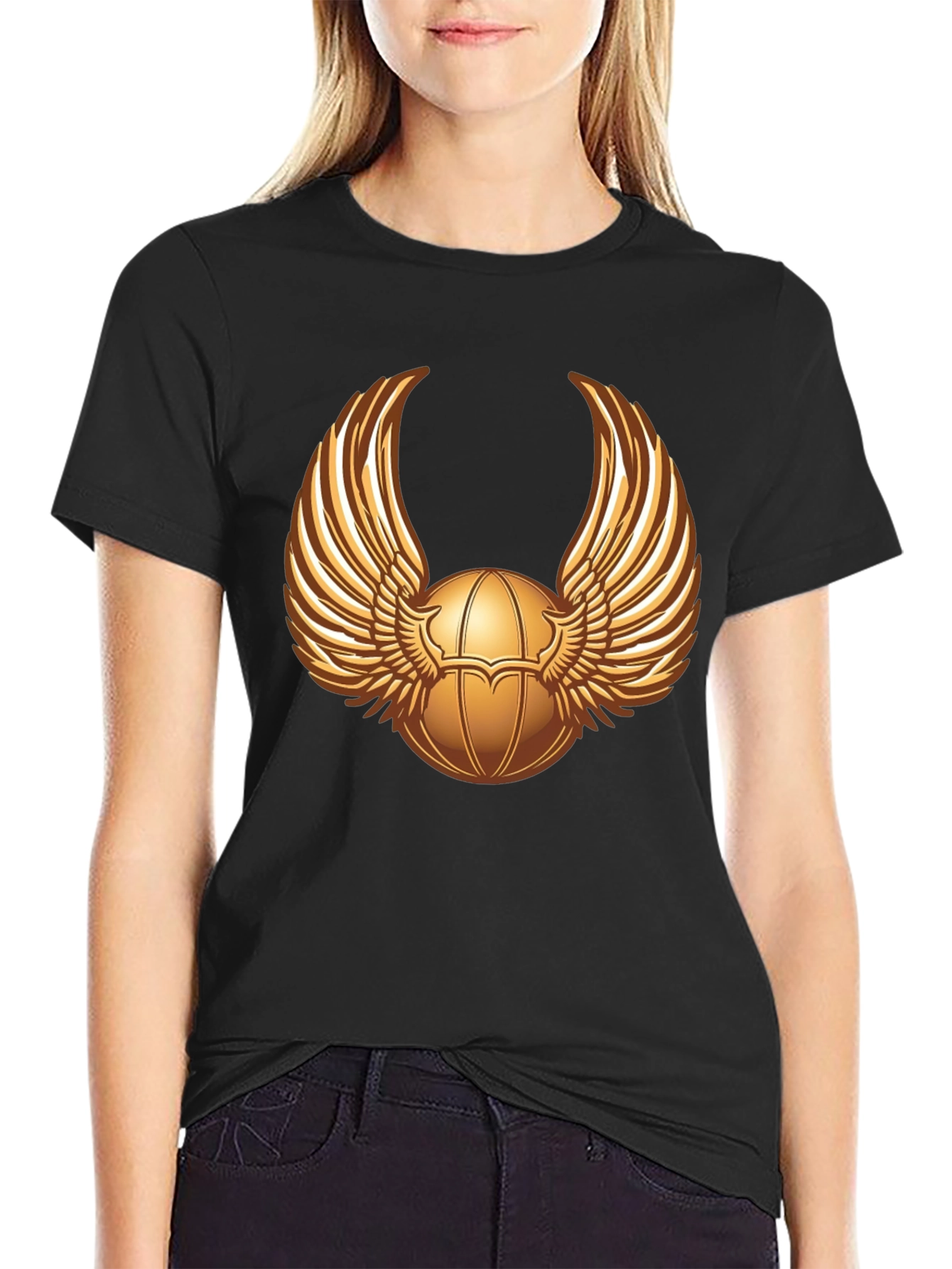 Black Winged Scarab Graphic Tee - Premium Cotton view 2