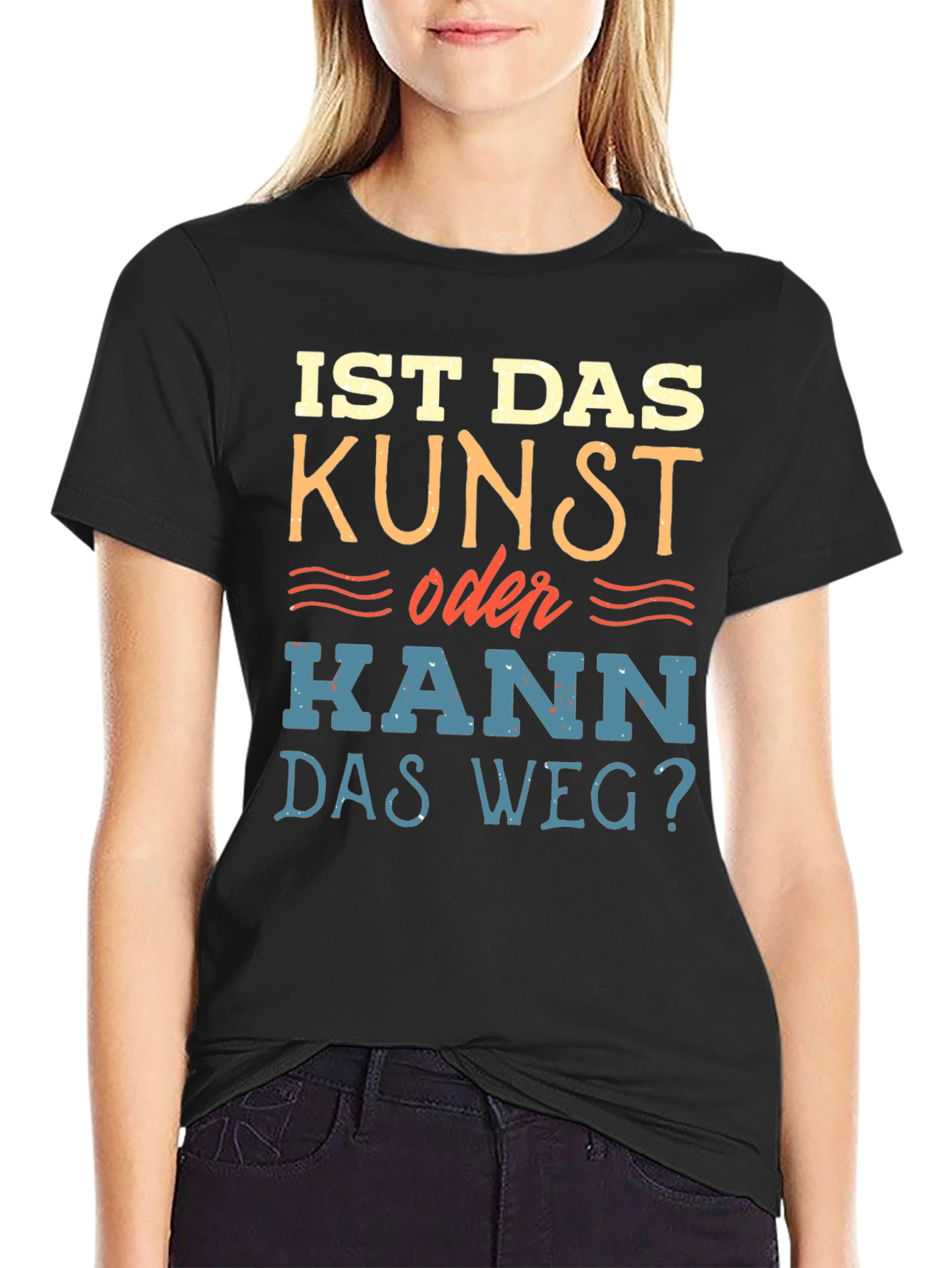 Black Is Das Kunst Funny German Humor T-Shirt view 2