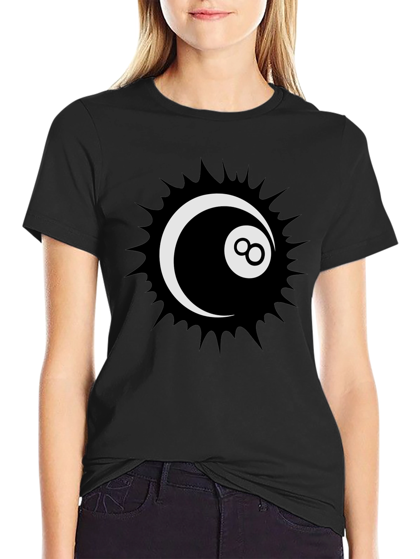 Cool 8-Ball Graphic Tee - Stylish Black T-Shirt - 2