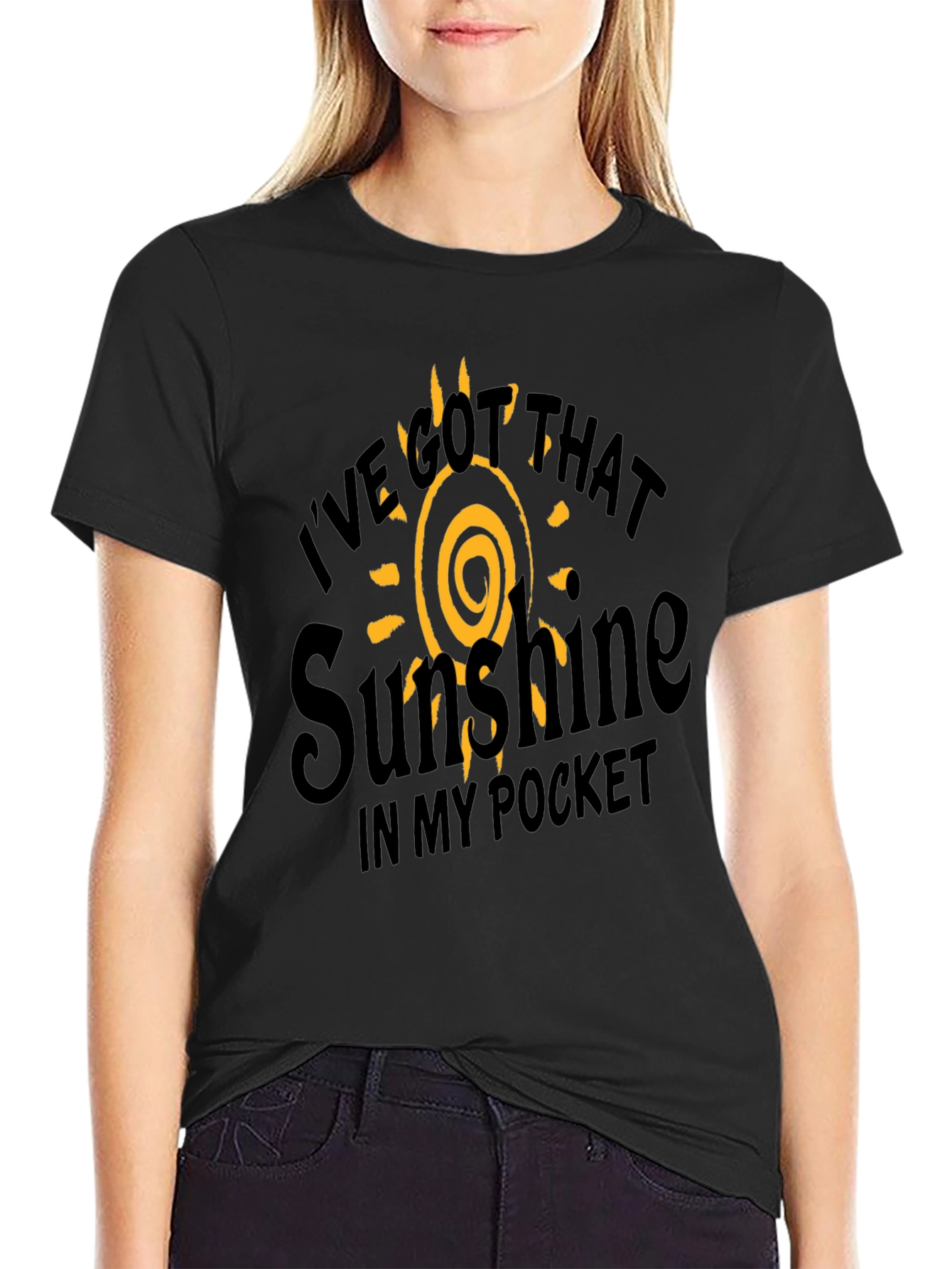Black Sunshine in My Pocket Graphic T-Shirt view 2