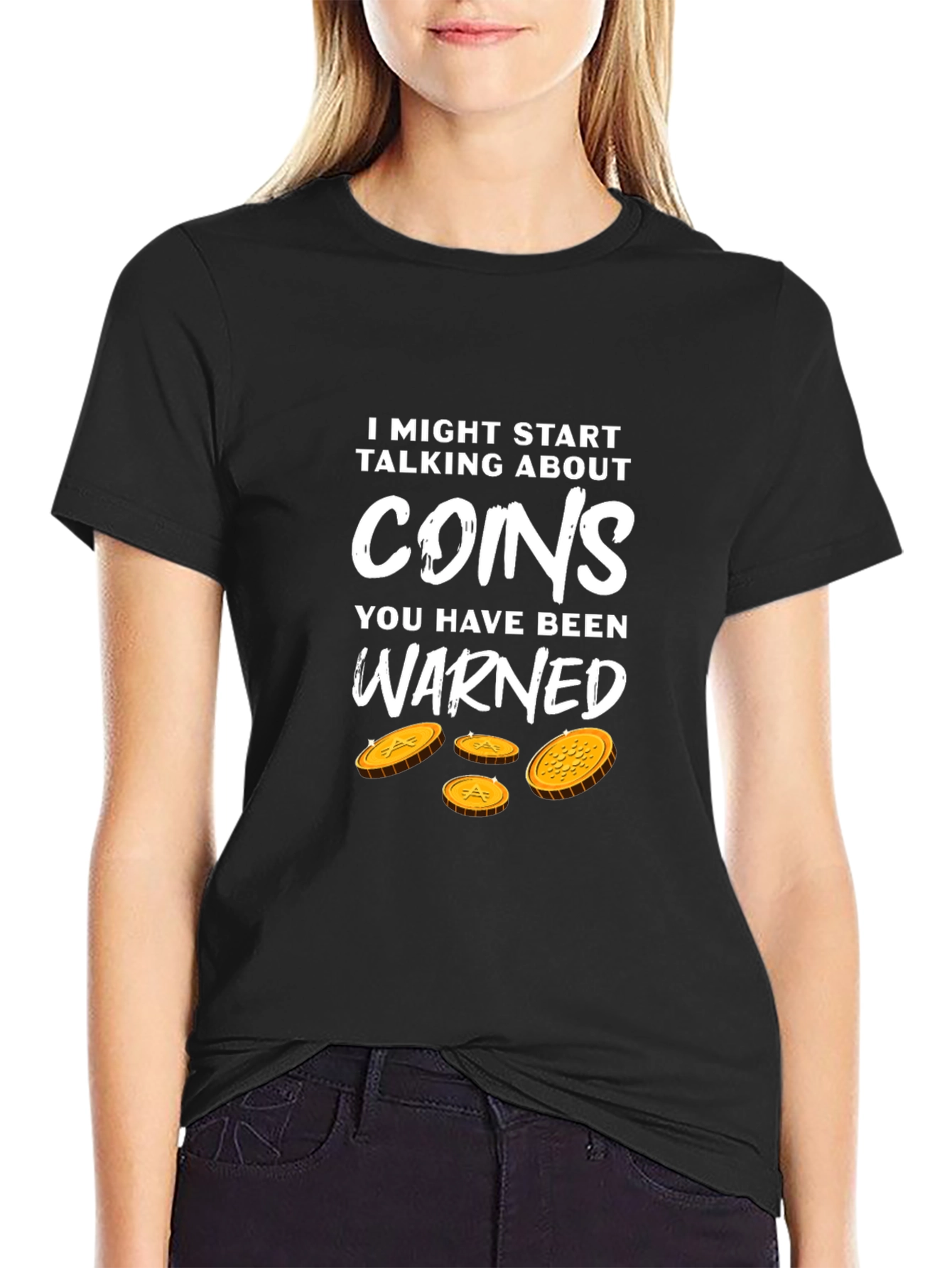 Black Coin Collector Novelty Graphic Tee view 2