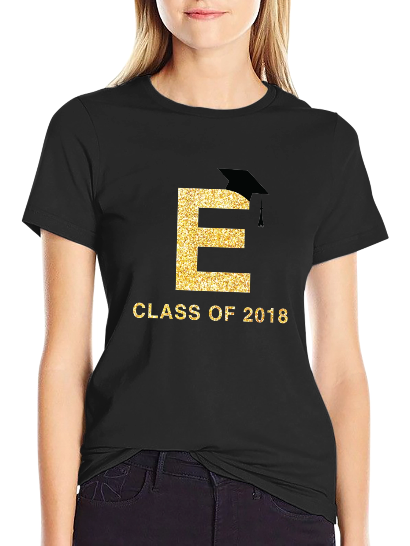 Black Class of 2018 Graduation T-Shirt view 2