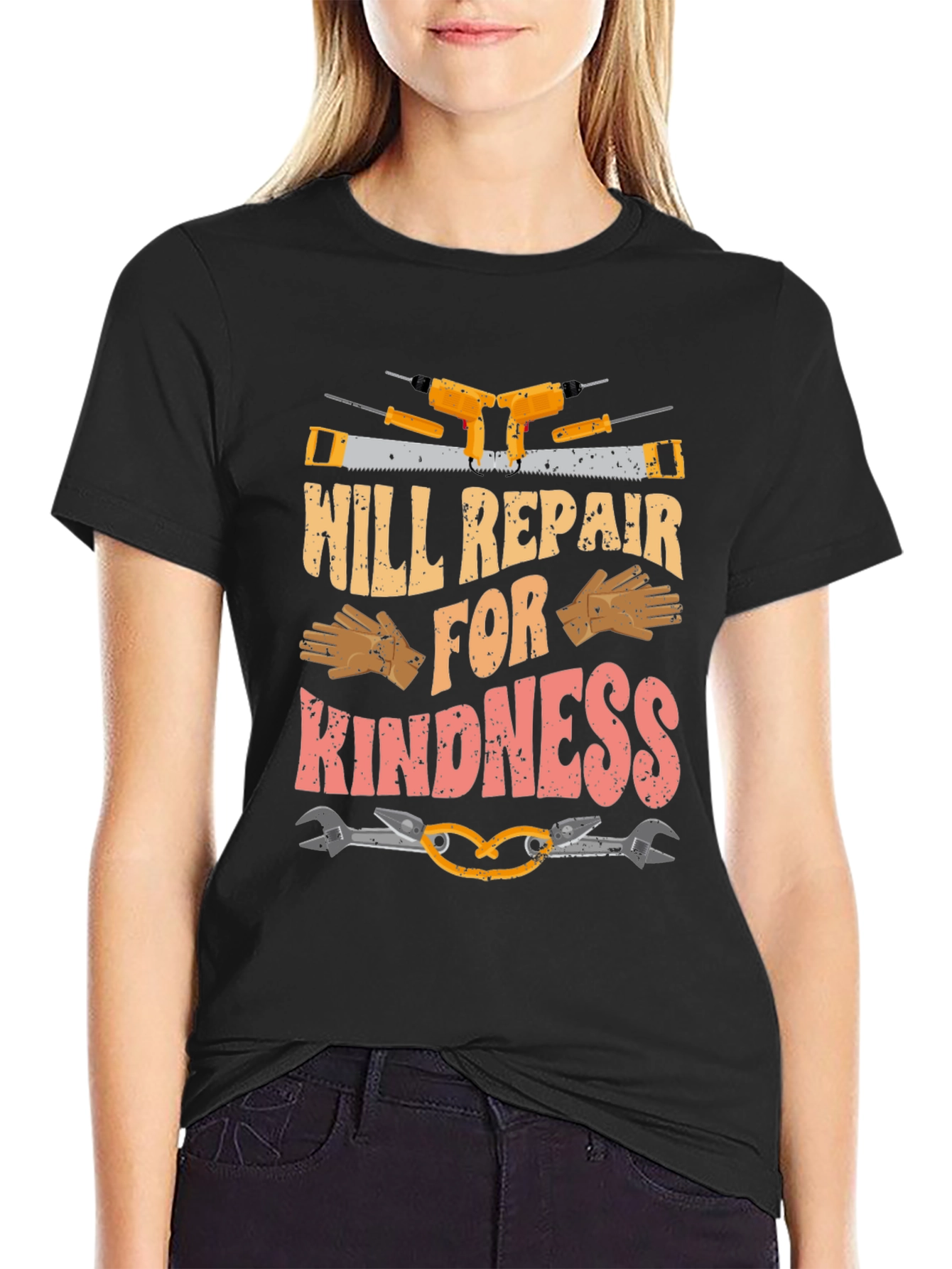 Black Will Repair for Kindness T-Shirt view 2