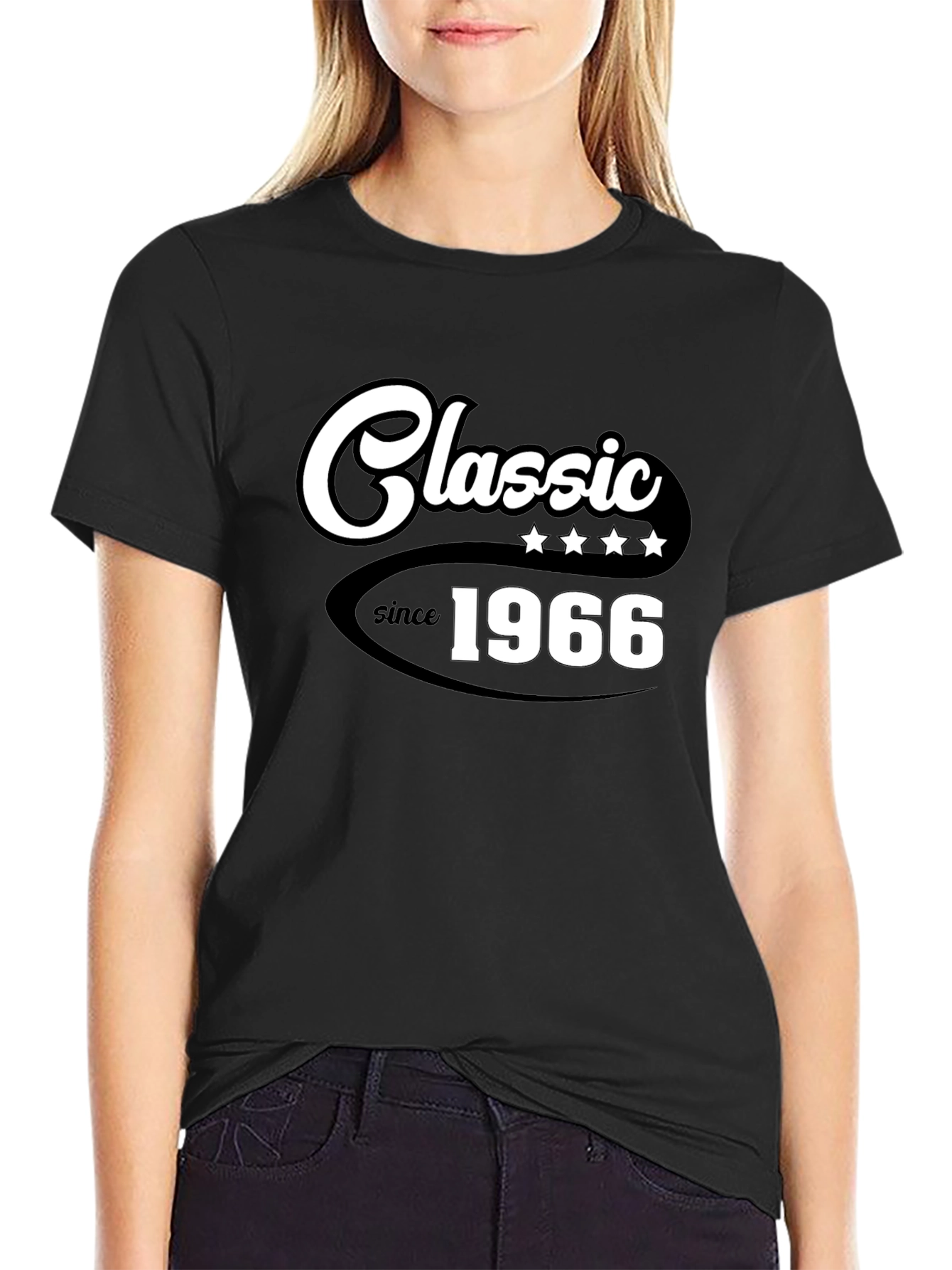 Black Classic Since 1966 Graphic Tee - Stylish Retro Design view 2