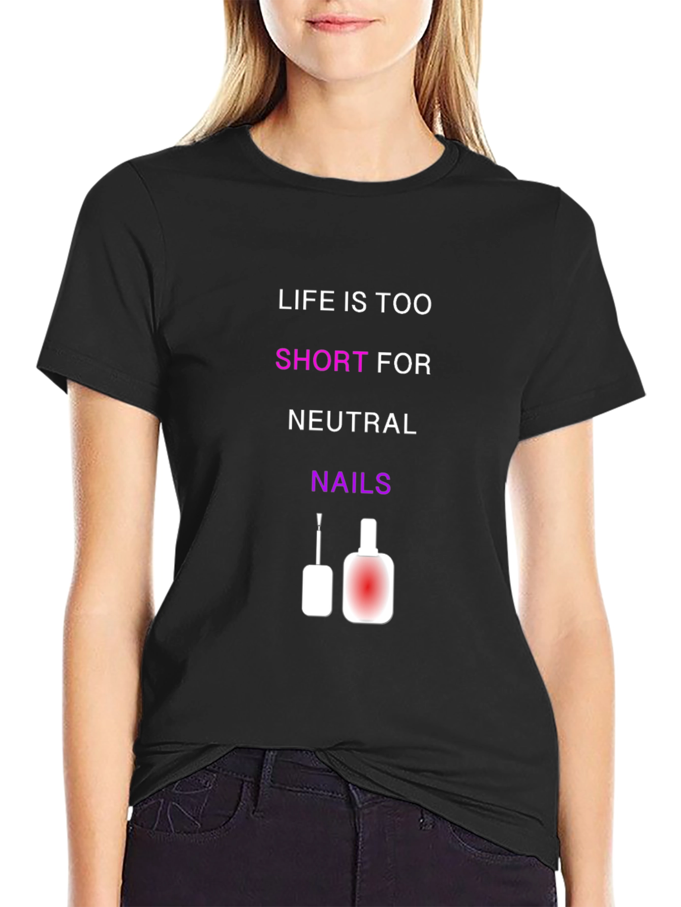 Black Life is Too Short T-Shirt view 2