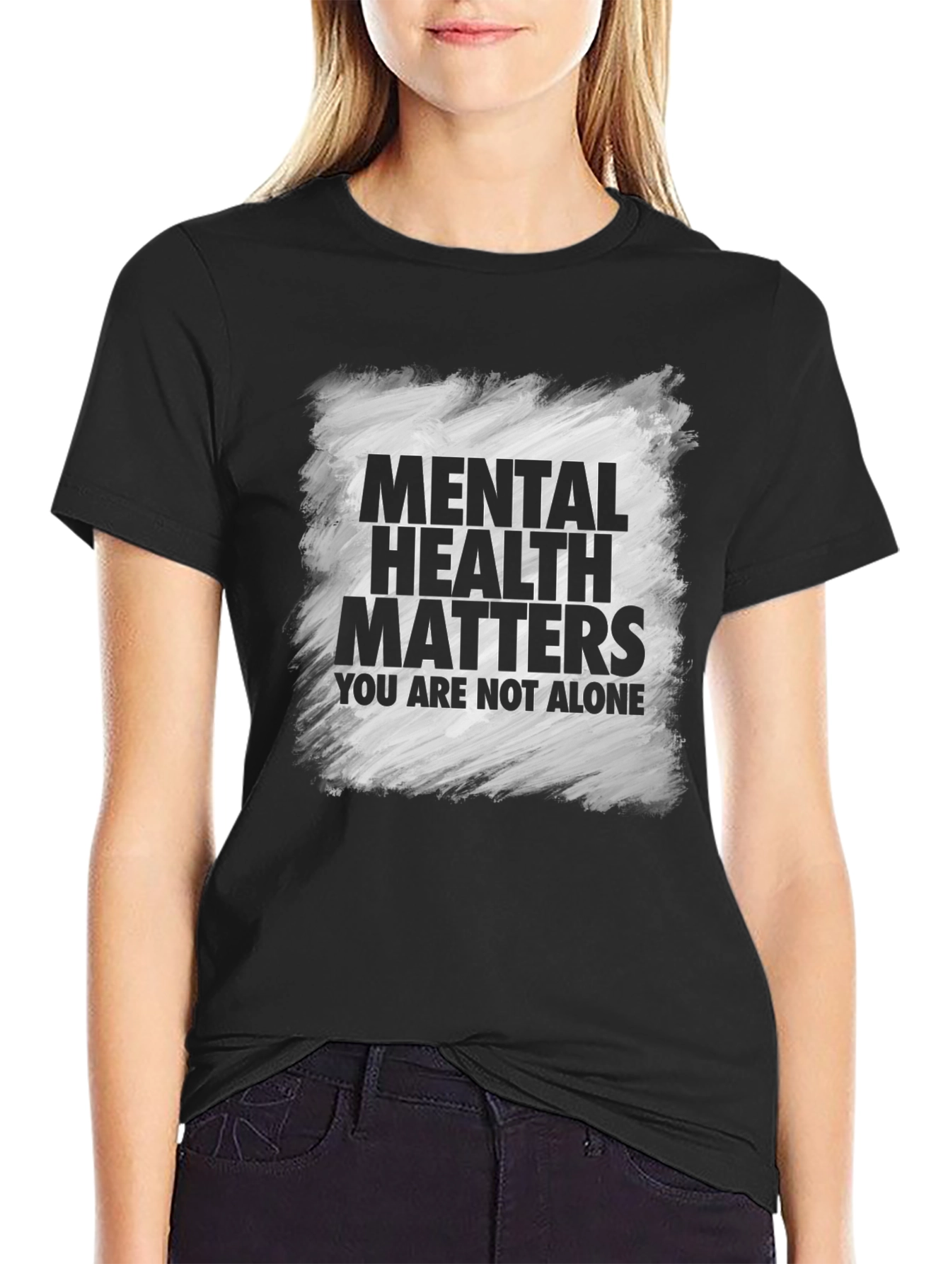 Black Mental Health Matters T-Shirt - You Are Not Alone  view 2