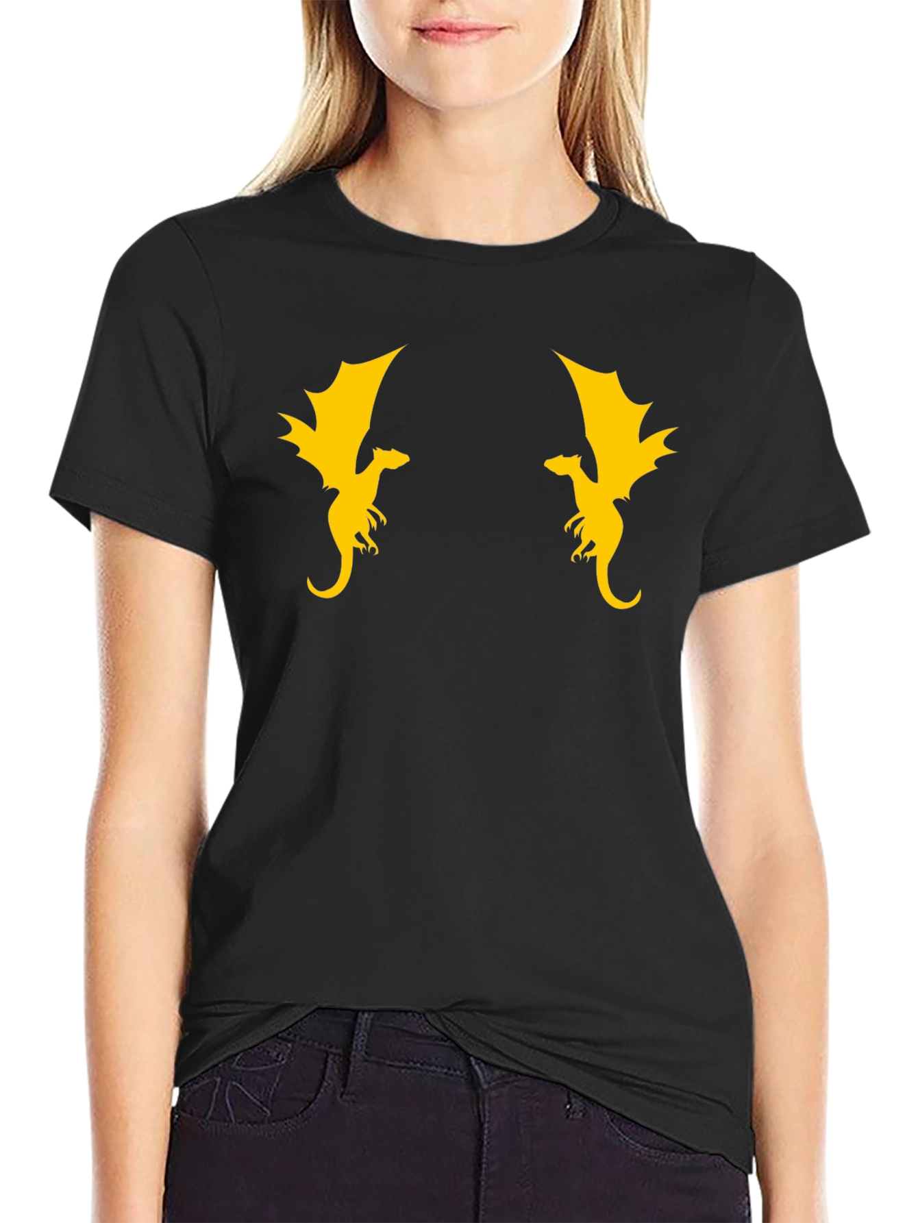 Black Dragon Graphic T-Shirt - Bold Style view 2