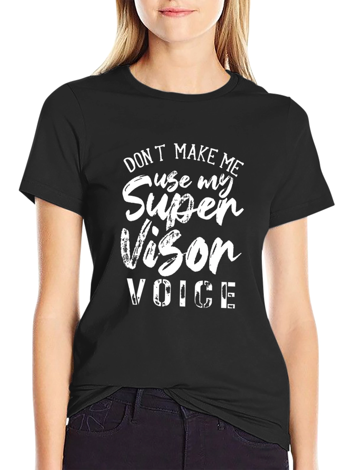 Black Supervisor Voice T-Shirt view 2