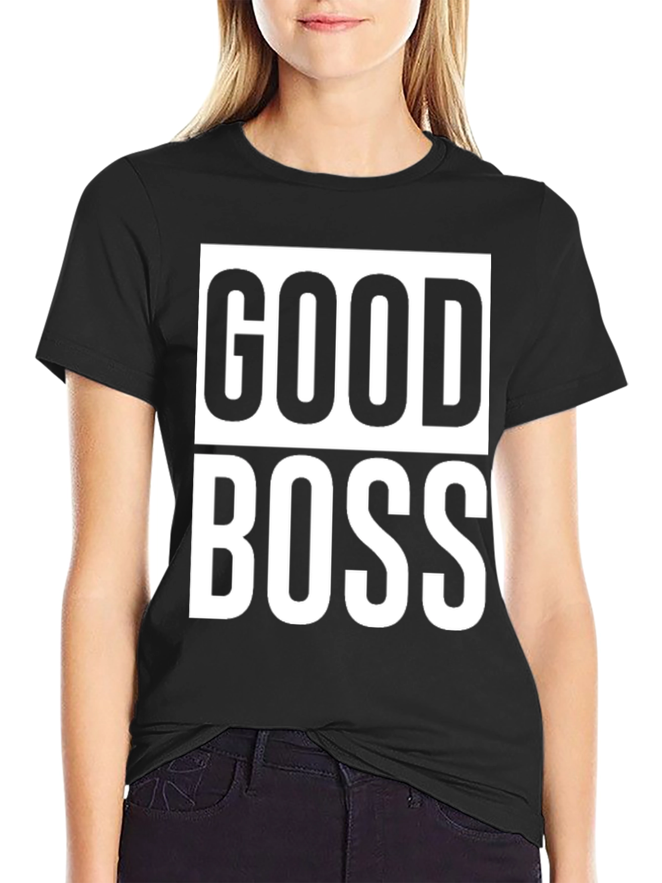 Good Boss Graphic T-Shirt - Bold Black Tee - 2