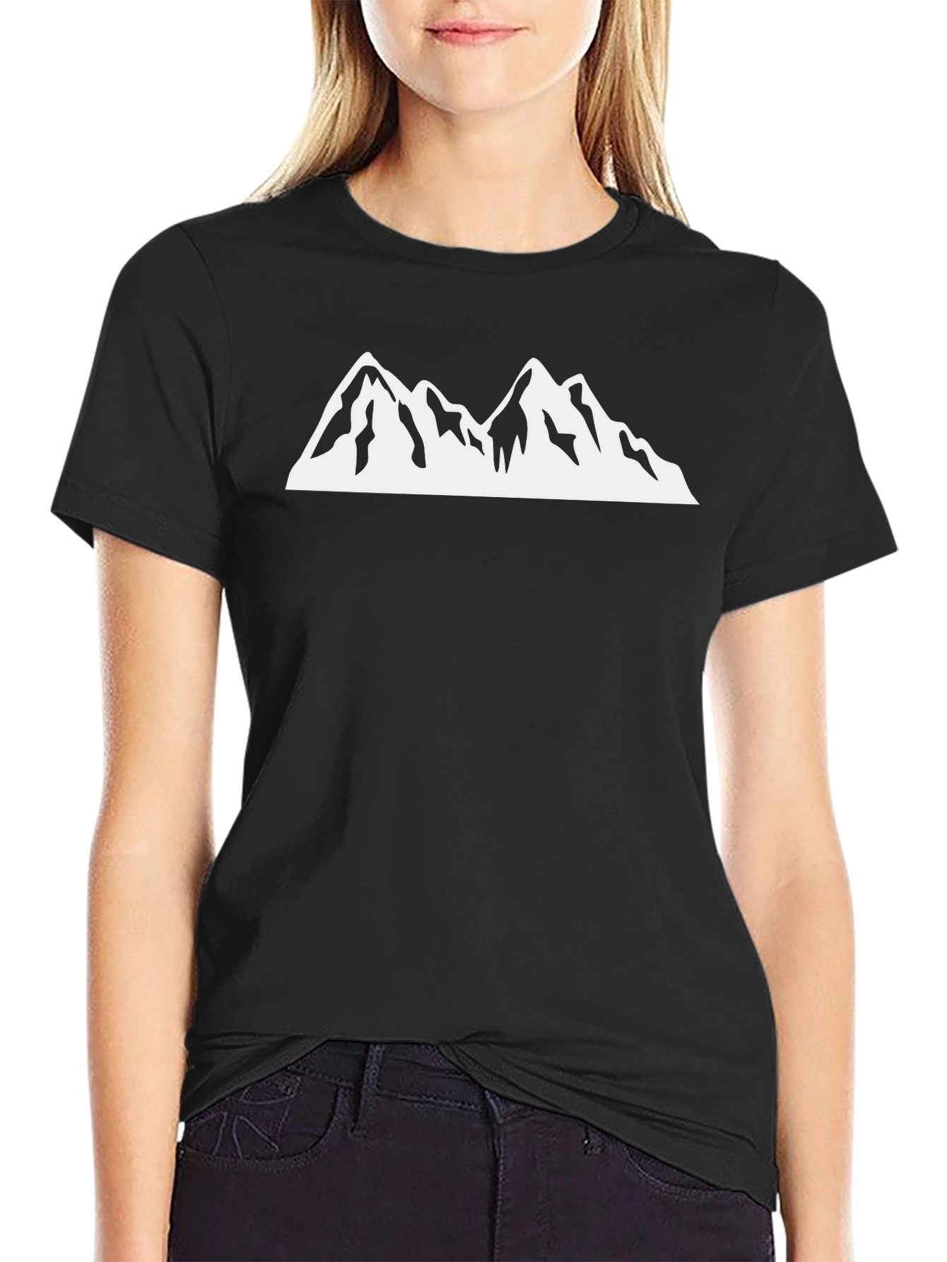 Black Mountain Peak Graphic Tee - Black view 2
