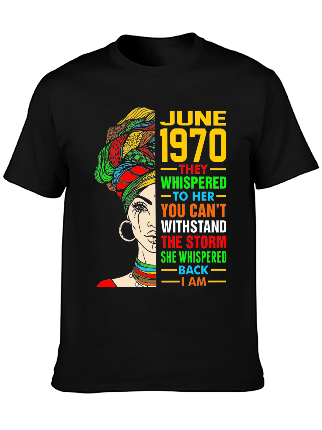 Black June 1970 Woman Storm T-Shirt view 3