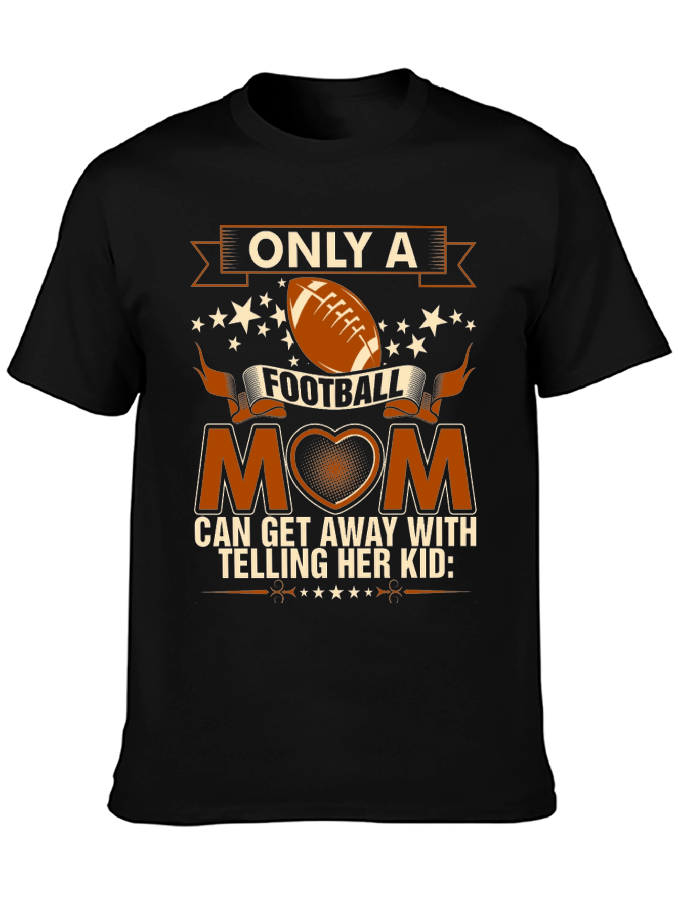 Football Mom Graphic Tee - Black - 3
