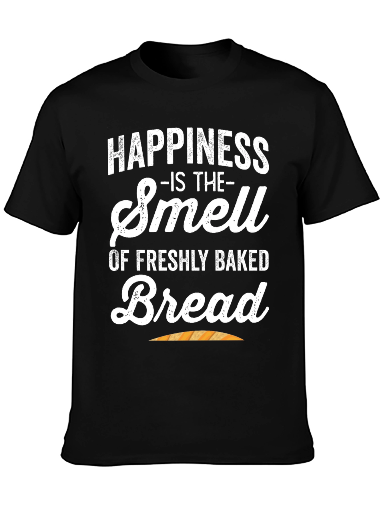 Black Happiness is Freshly Baked Bread T-Shirt view 3