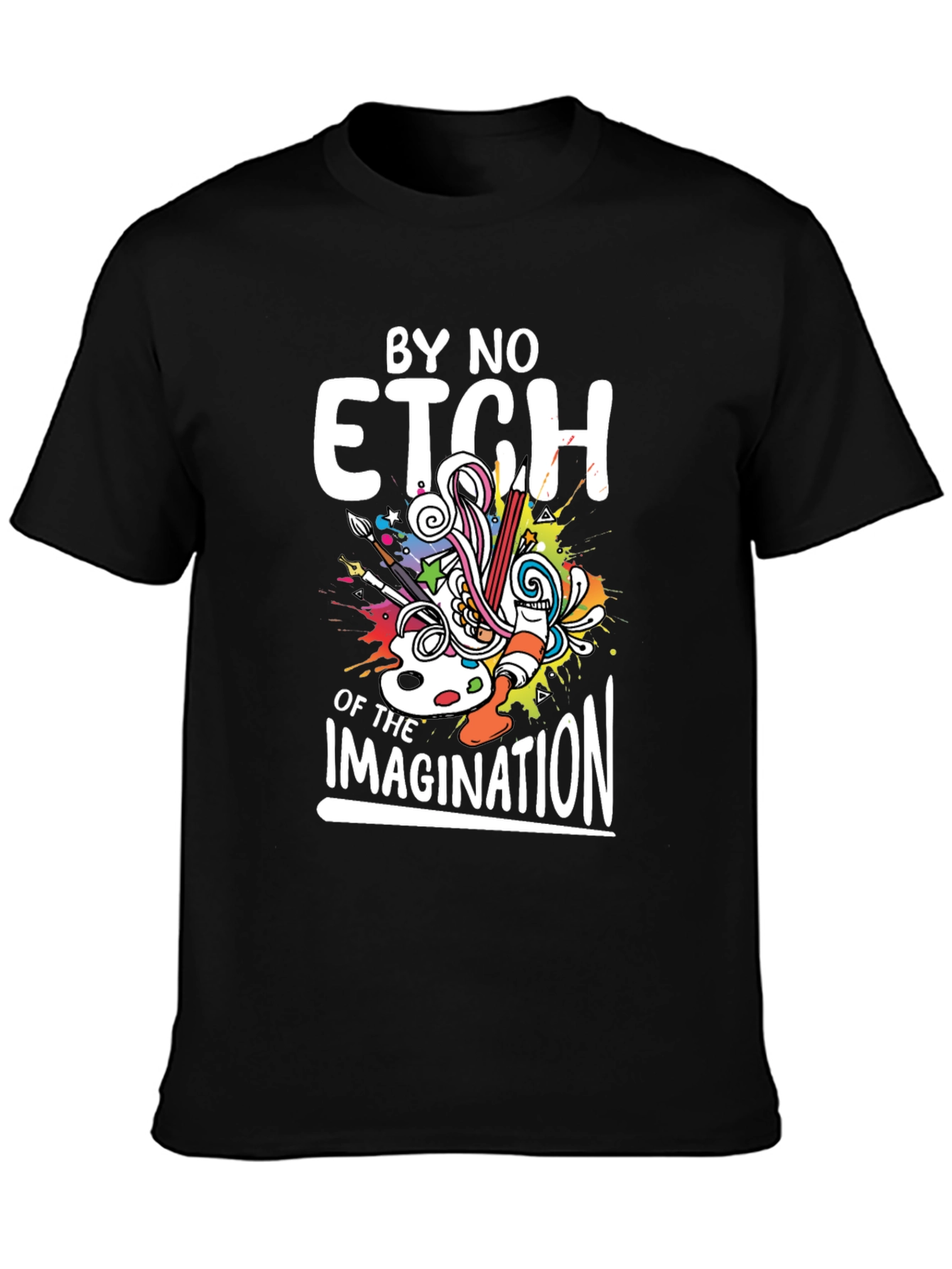 Black By No Etch Imagination Graphic Tee view 3