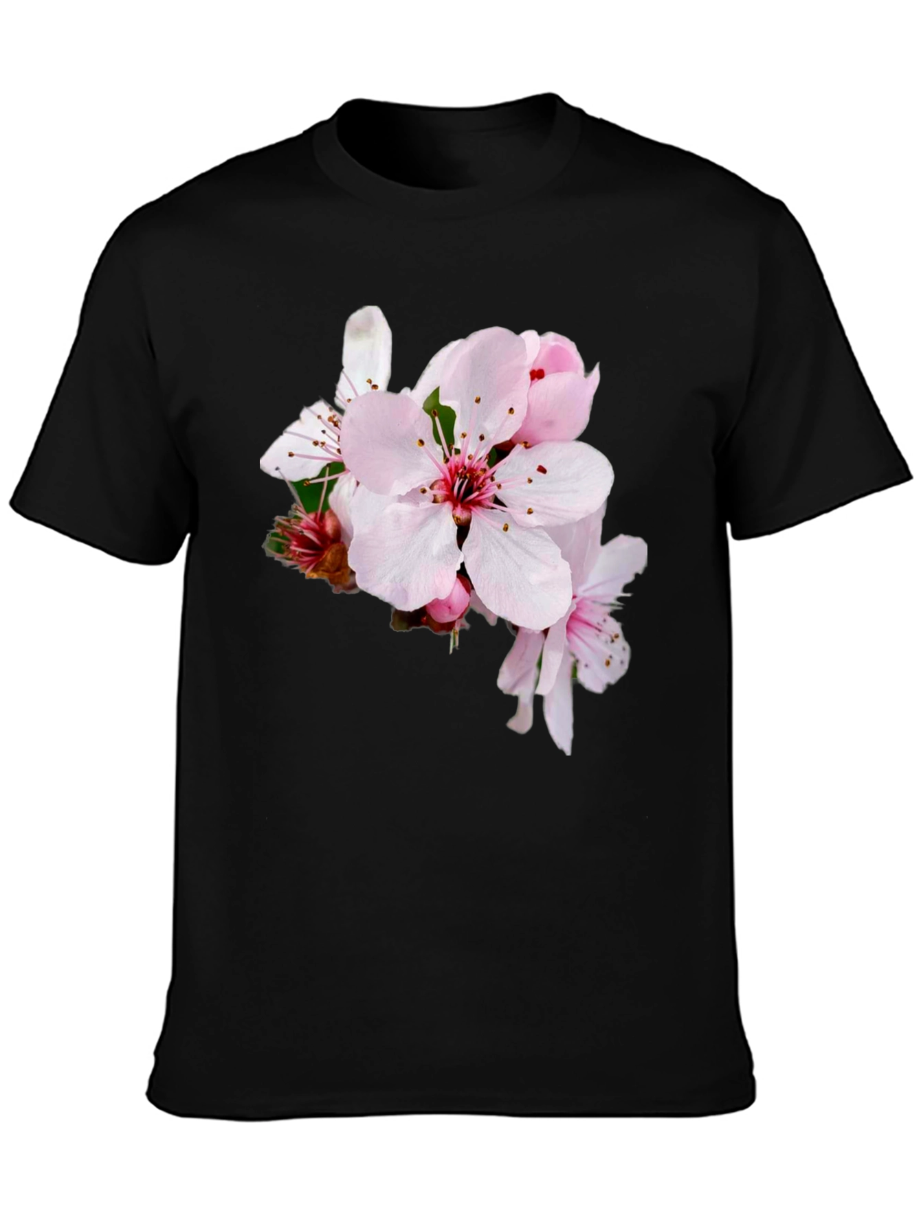 Black Floral Print T-Shirt - Casual Style view 3