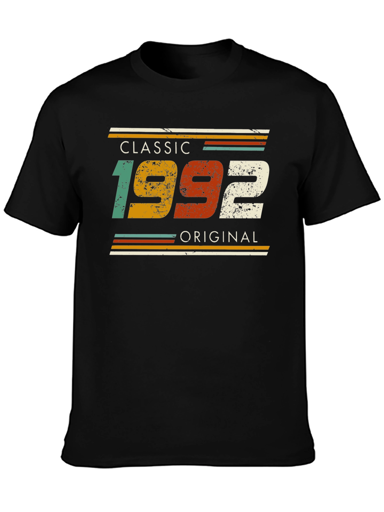 Black Classic 1992 Original Graphic T-Shirt view 3