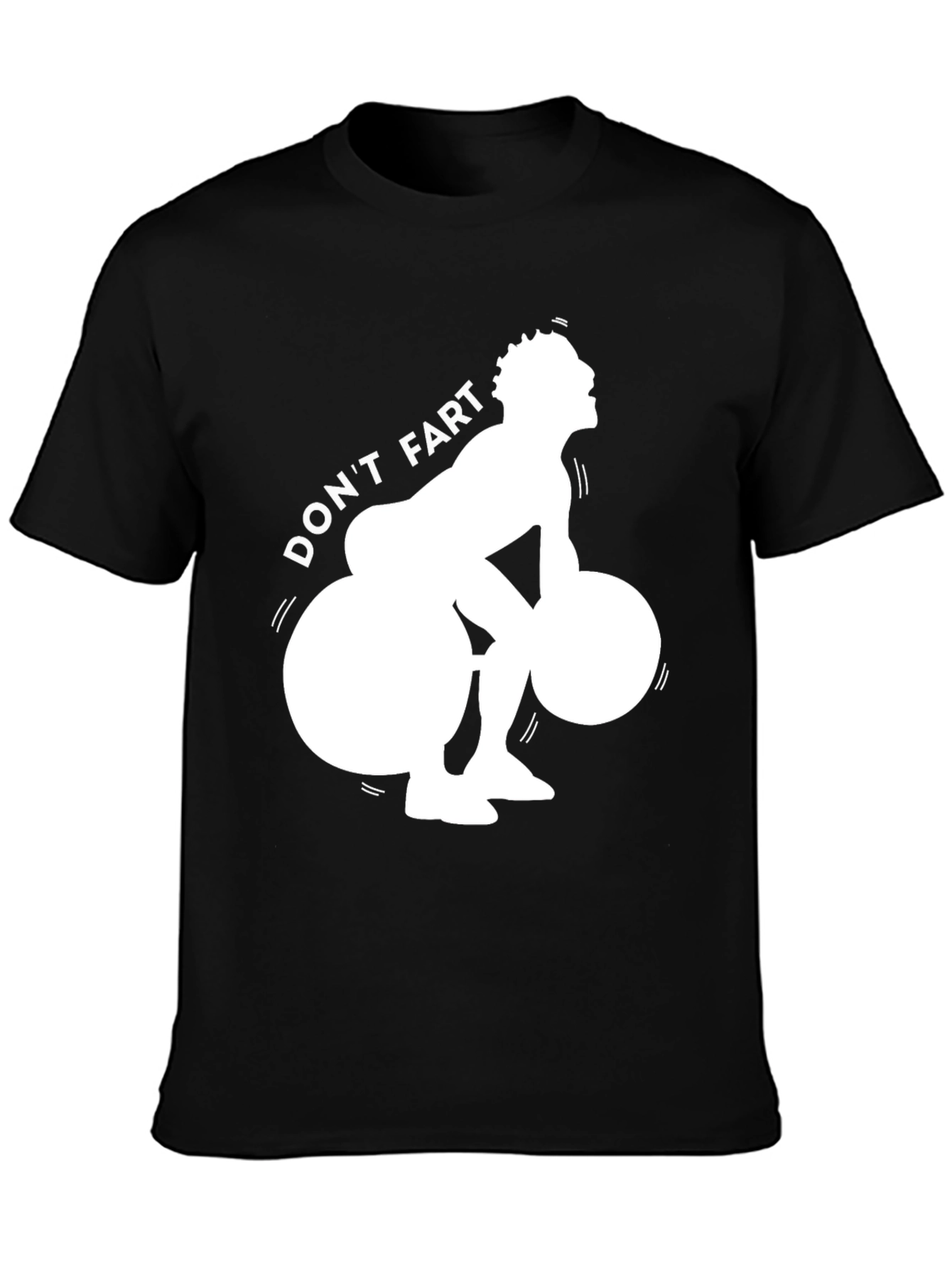 Black Don't Fart Weightlifting Graphic Tee view 3
