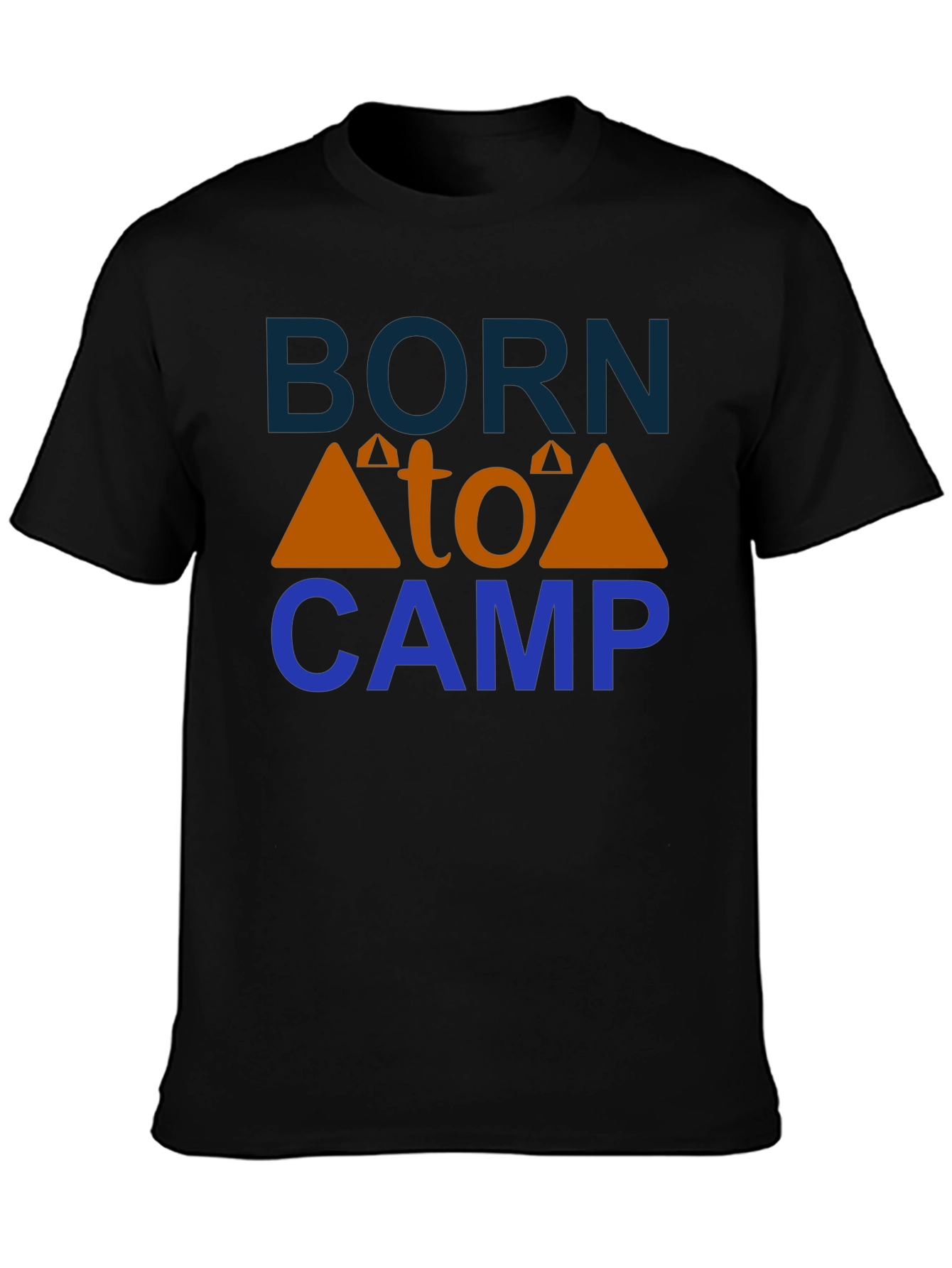 Black Born to Camp Graphic Tee view 3