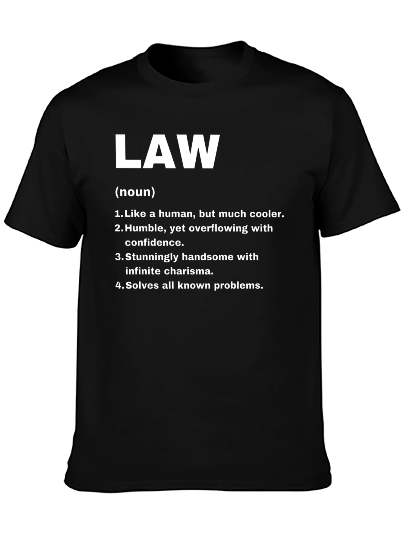 Black Law Definition T-Shirt - Humorous Legal Tee view 3