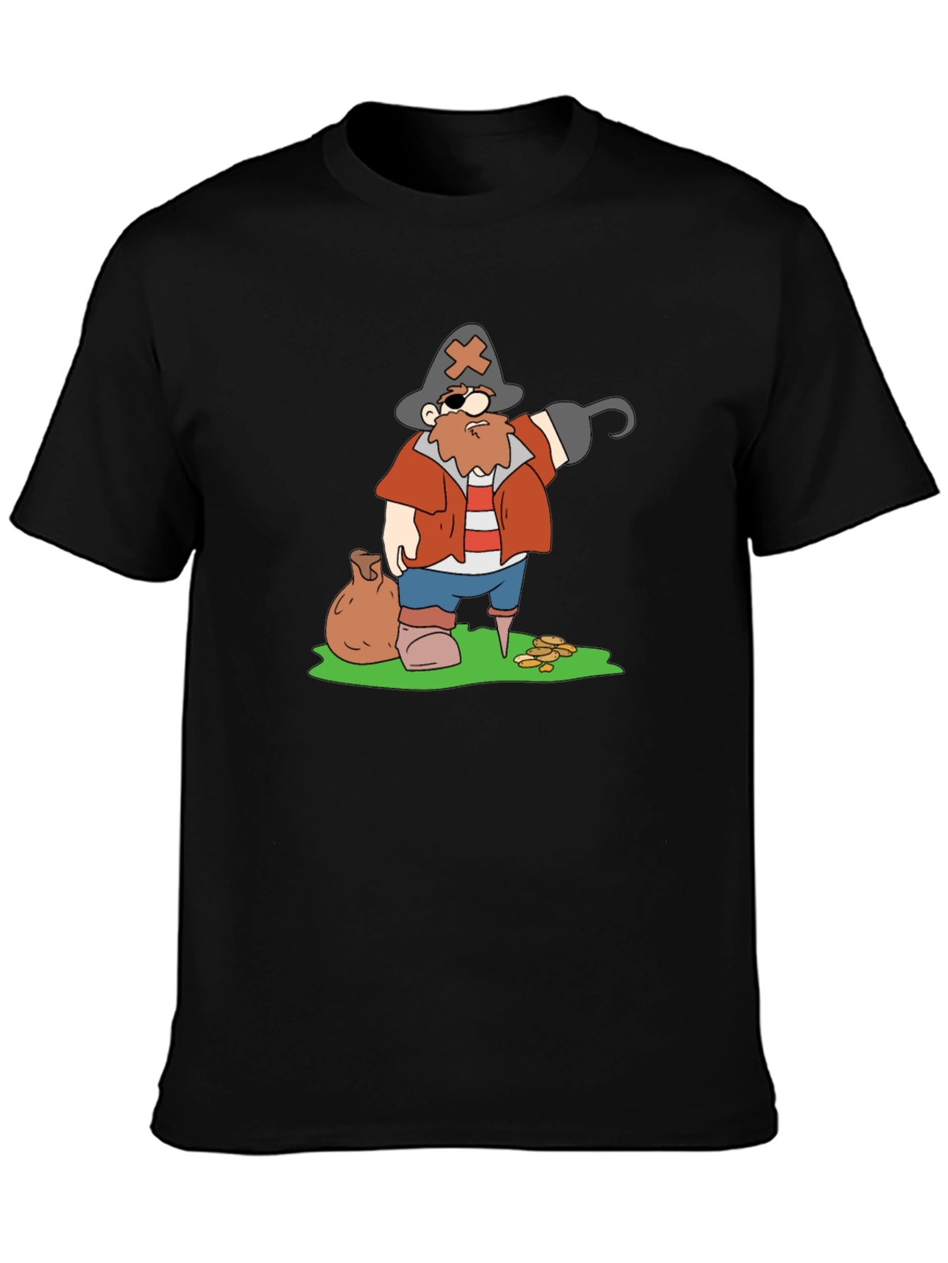 Pirate Cartoon Graphic T-Shirt - 3