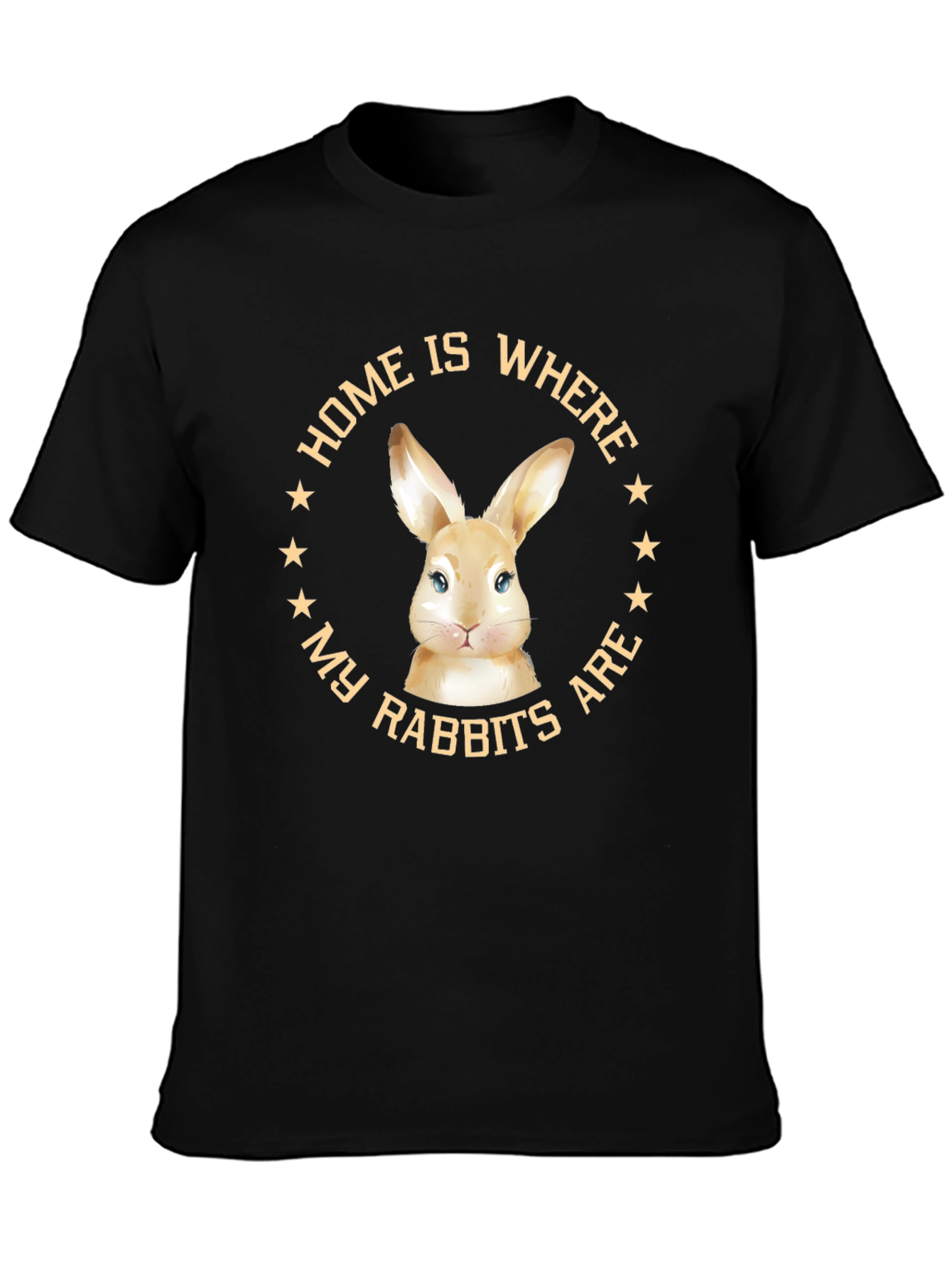 Home Is Where My Rabbits Are Graphic Tee - 3
