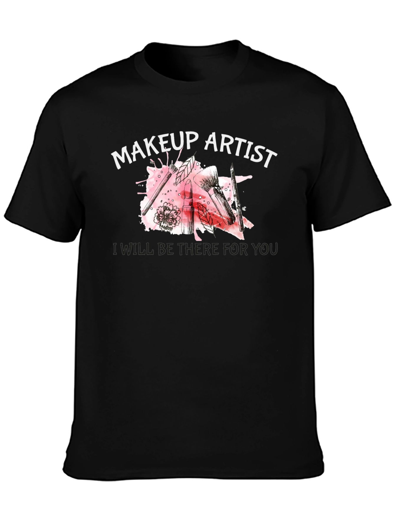 Black Makeup Artist Tee - Beauty Lover's T-Shirt view 3
